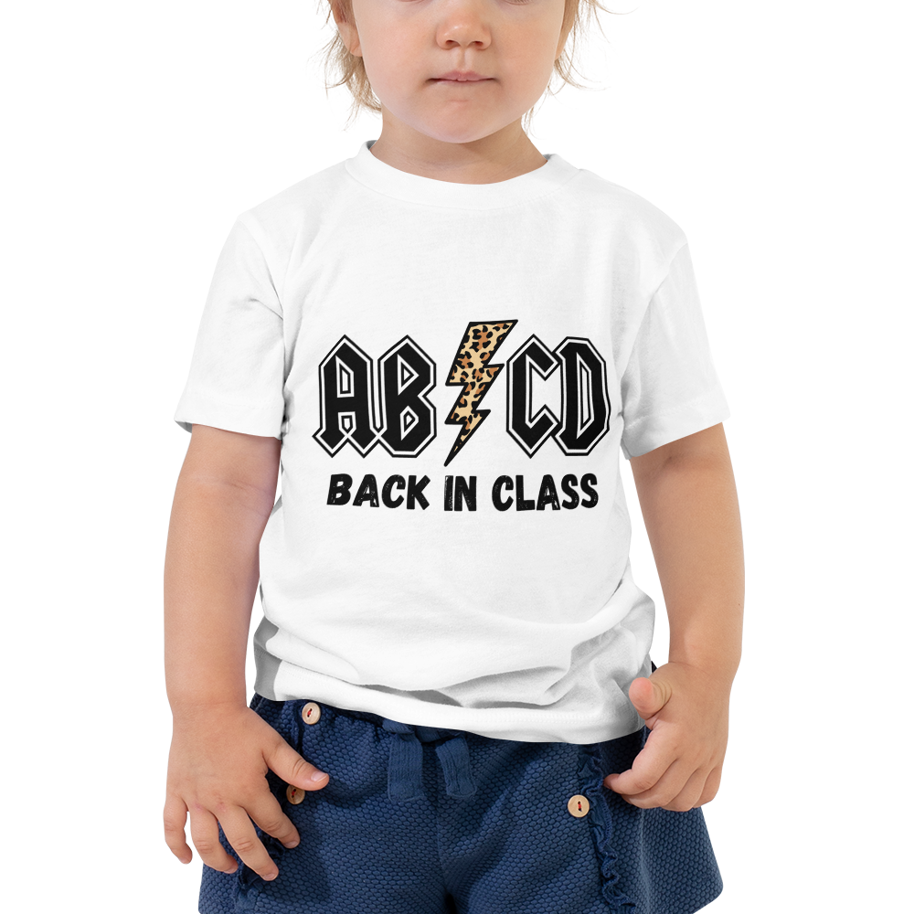 ABCD Back In Class Toddler Short Sleeve Tee