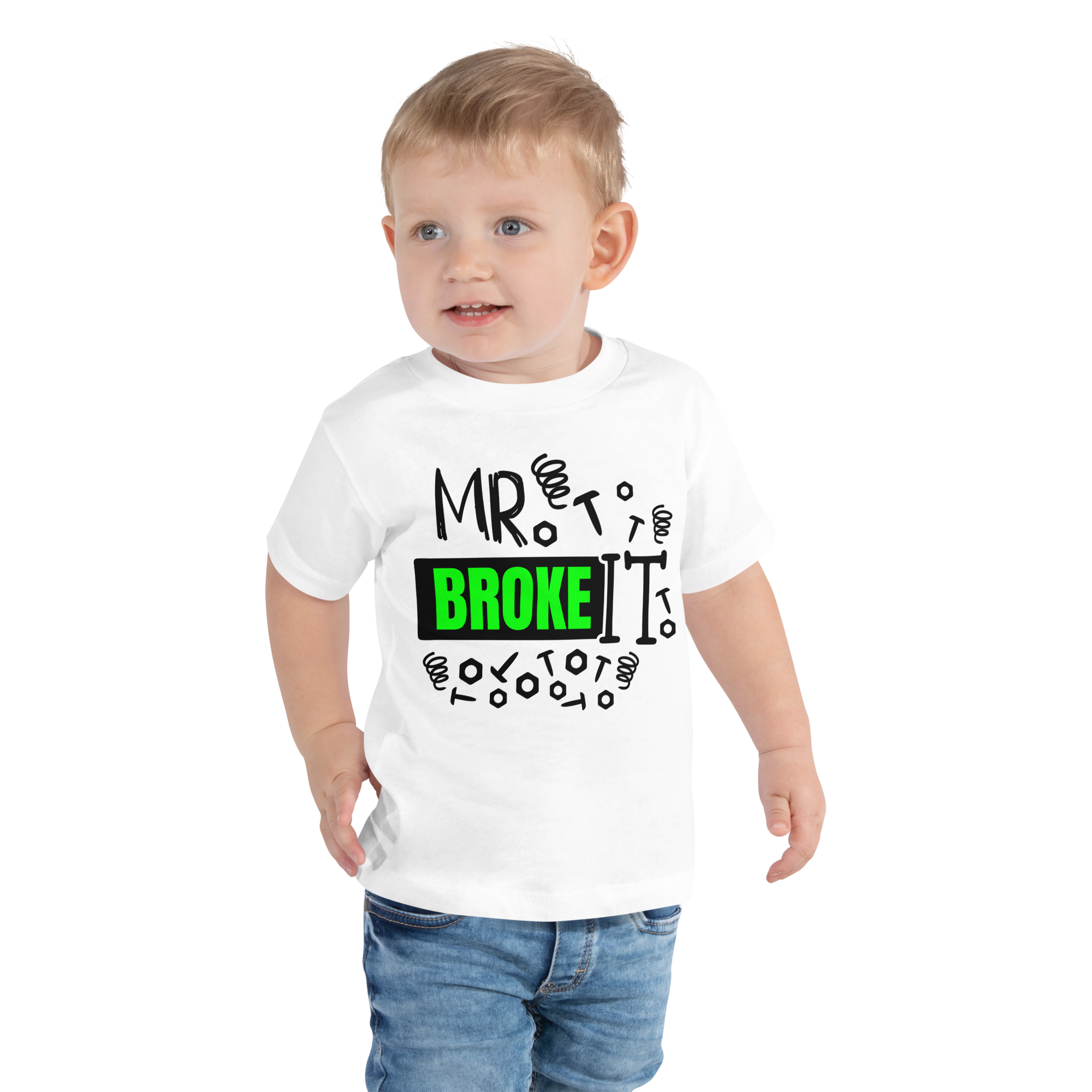 Mr. Broke It Toddler Short Sleeve Tee