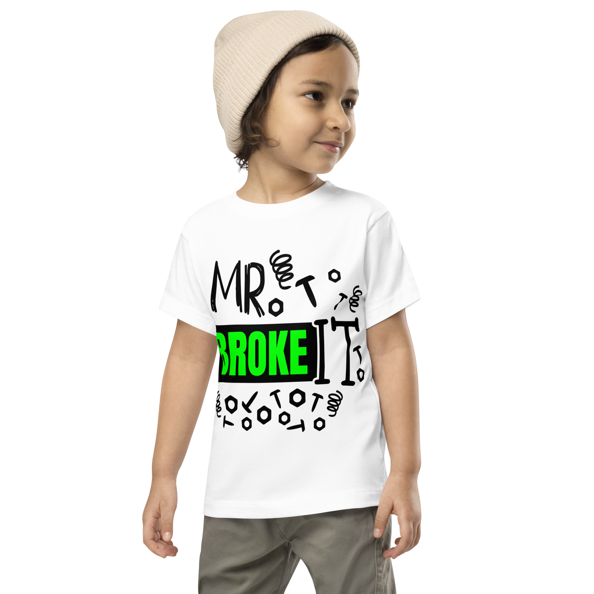 Mr. Broke It Toddler Short Sleeve Tee