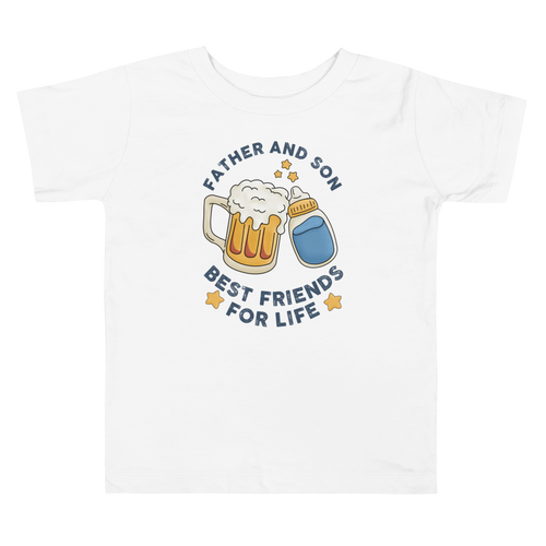 Father And Son Best Friends For Life Toddler Short Sleeve Tee