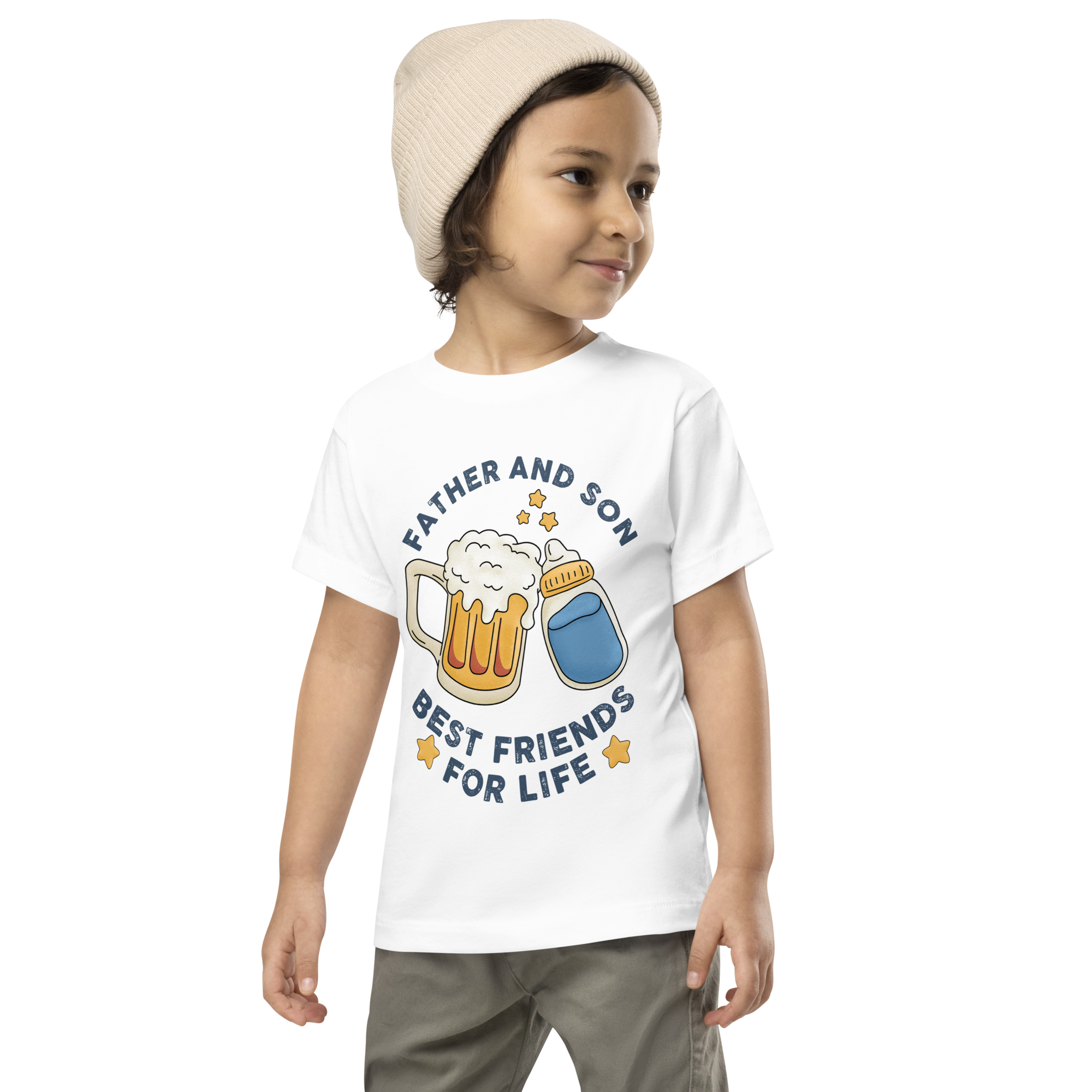 Father And Son Best Friends For Life Toddler Short Sleeve Tee