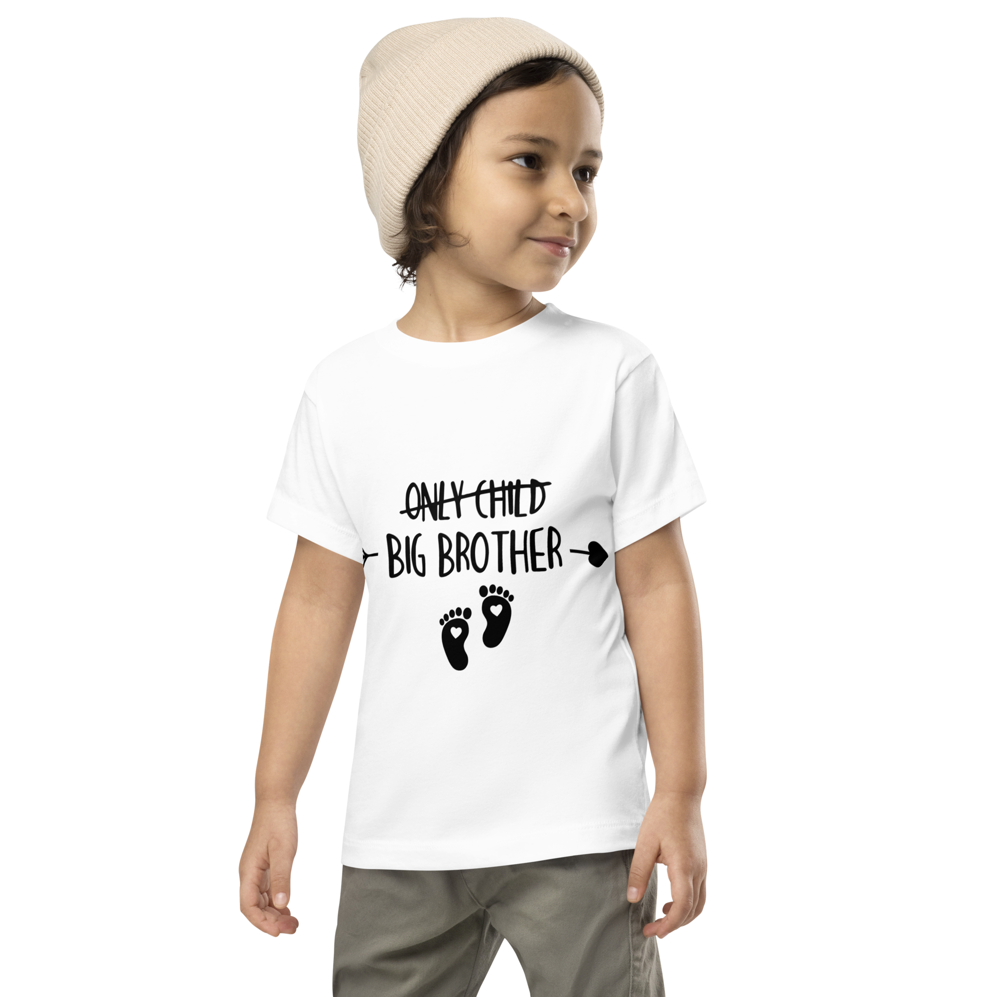 Only Child Big Brother Toddler Short Sleeve Tee