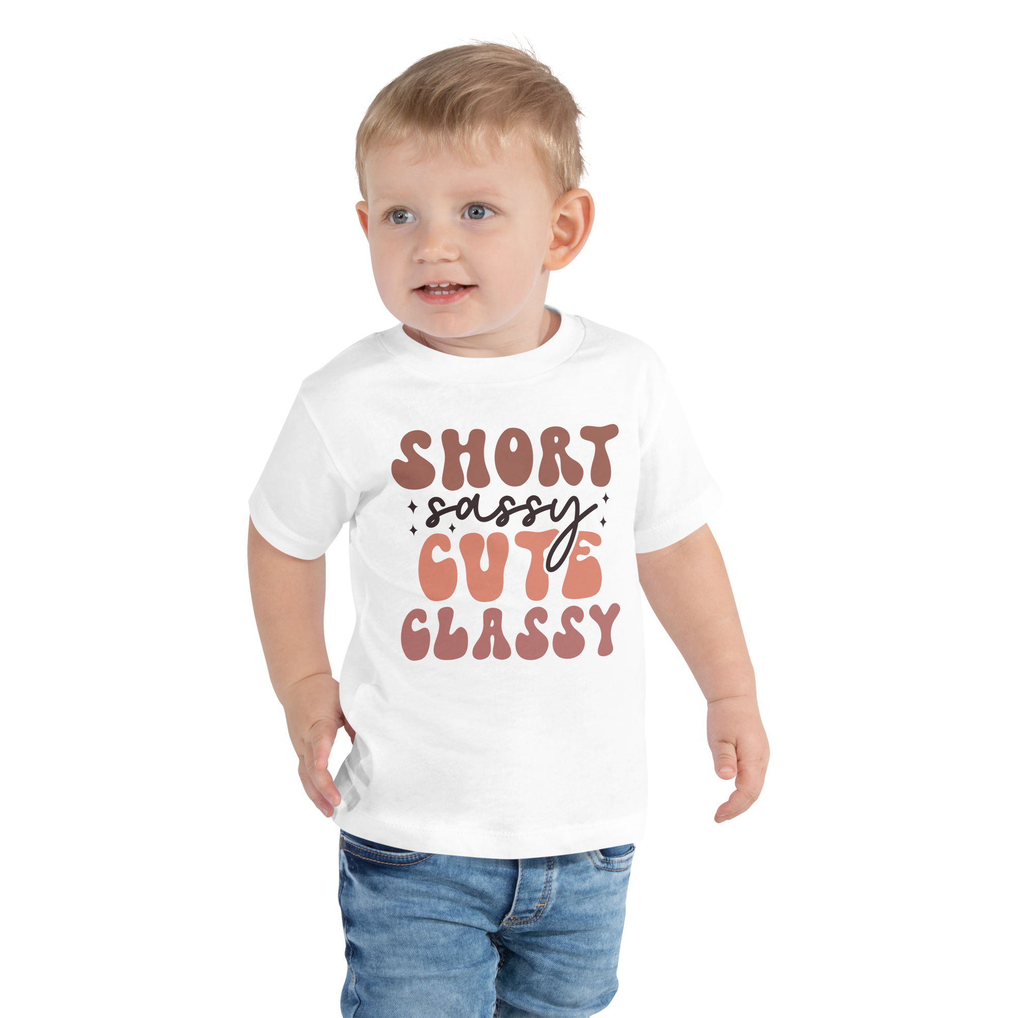 Short Sassy Cute Classy Toddler Short Sleeve Tee