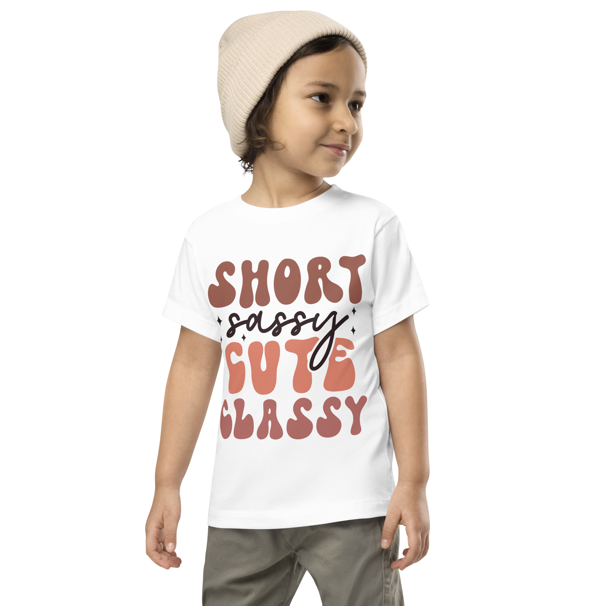 Short Sassy Cute Classy Toddler Short Sleeve Tee