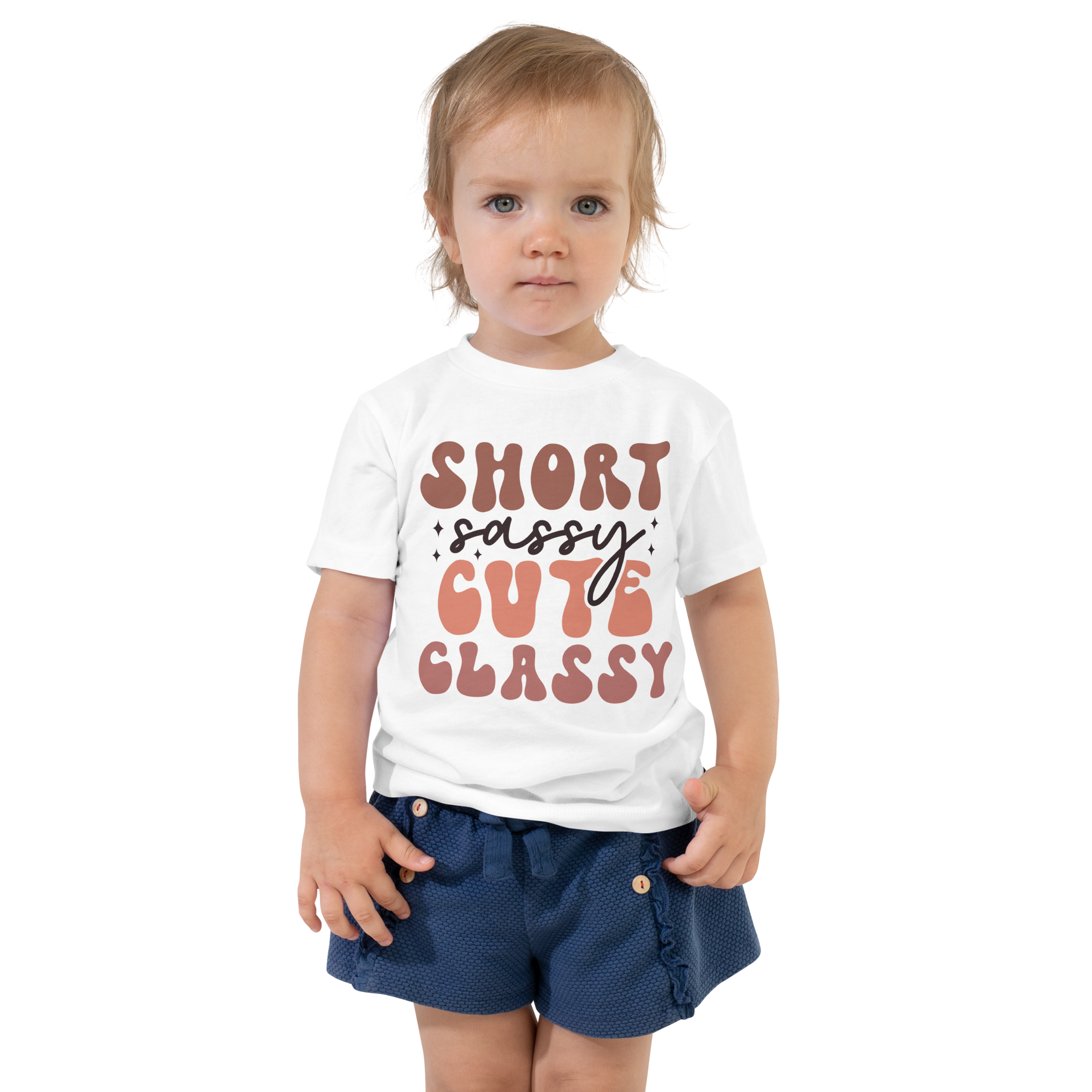 Short Sassy Cute Classy Toddler Short Sleeve Tee