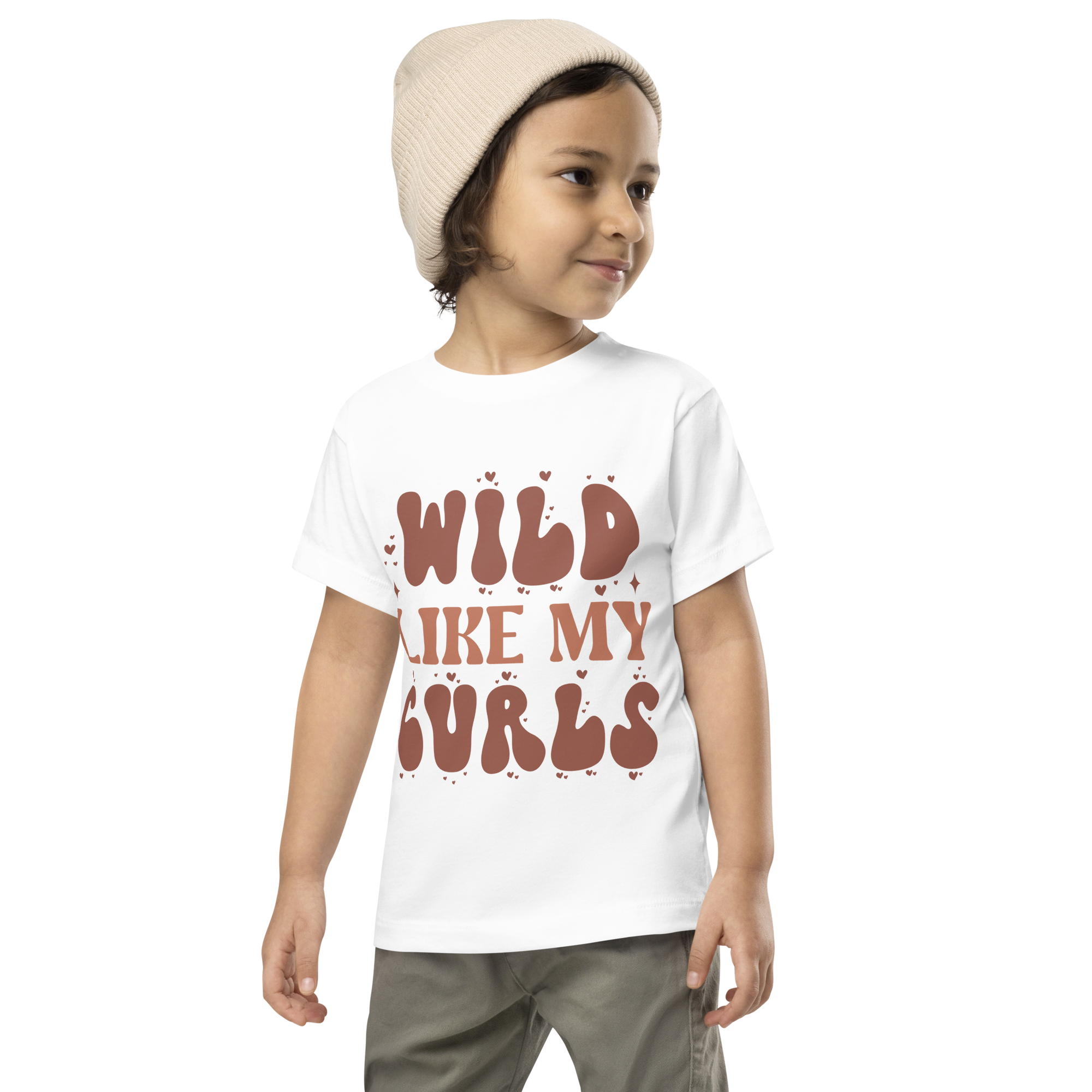 Wild Like My Curls Toddler Short Sleeve Tee