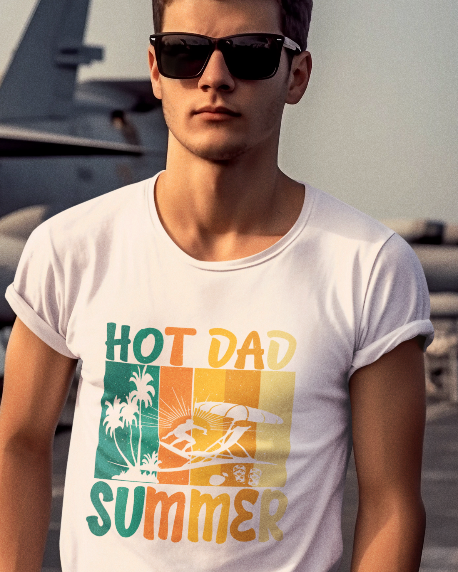 Hot Dad Summer Unisex t-shirt