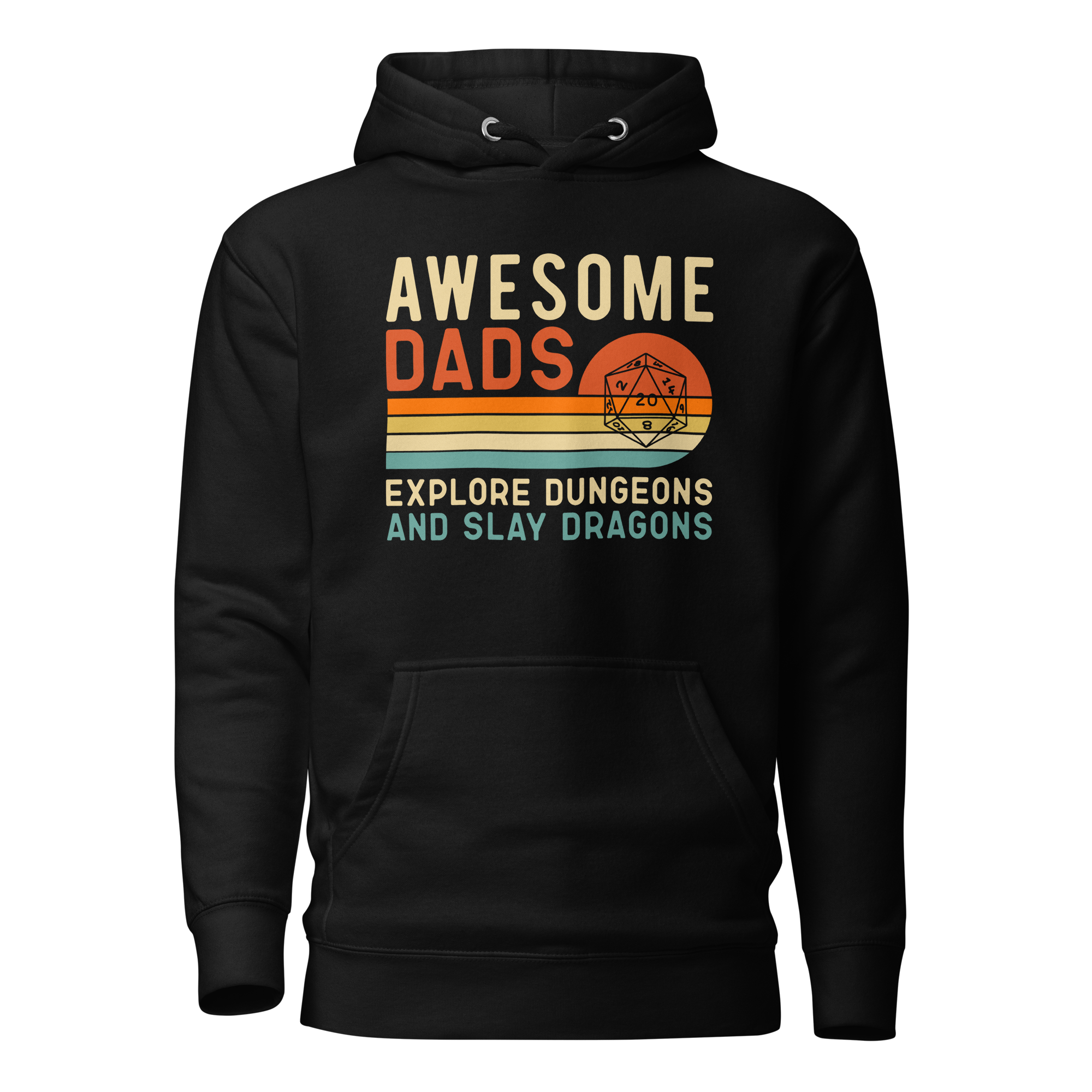 Awesome Dads Explore Dungeons And Slay Dragons Unisex Hoodie