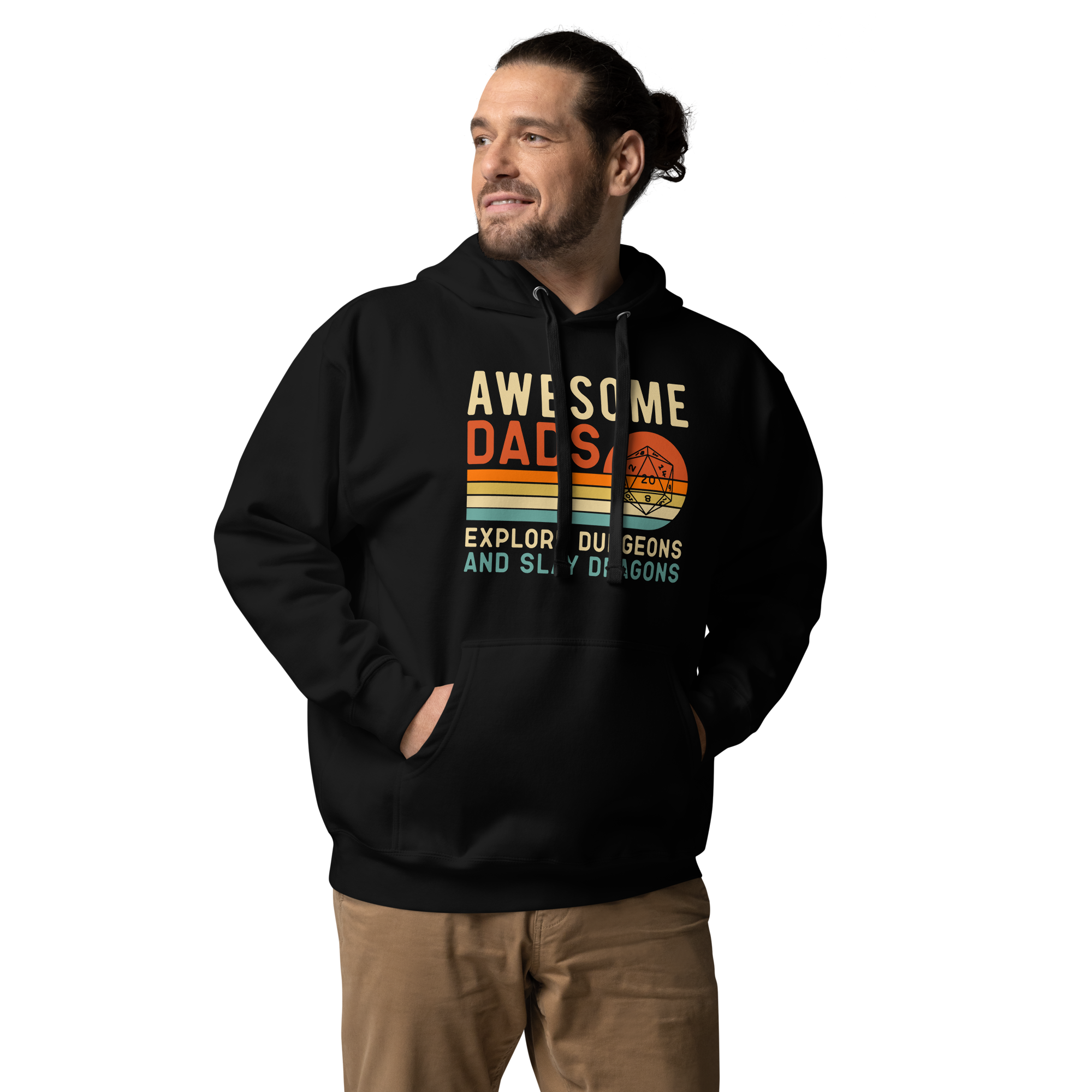 Awesome Dads Explore Dungeons And Slay Dragons Unisex Hoodie