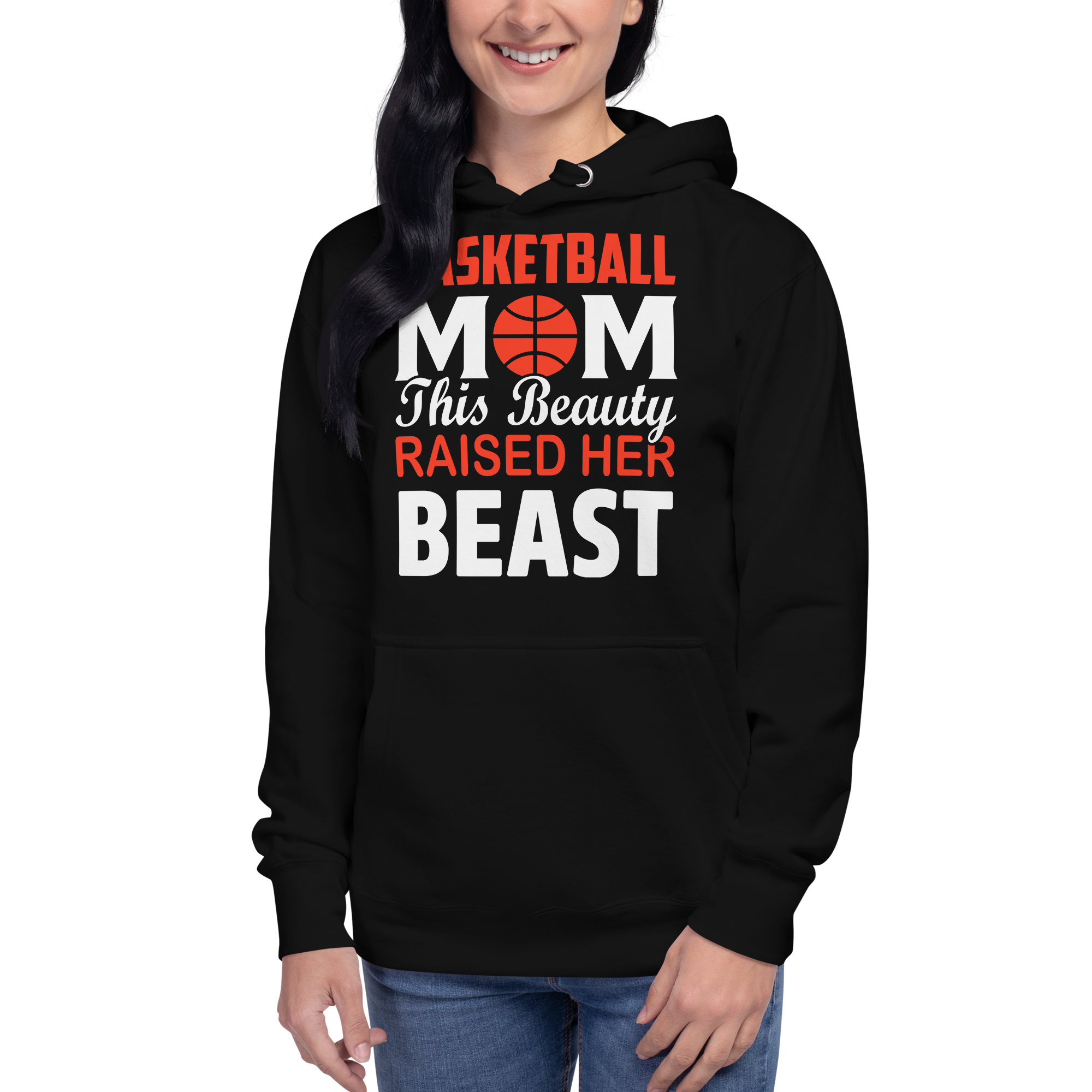 Basketball Mom This Beauty Raised Her Beast Unisex Hoodie