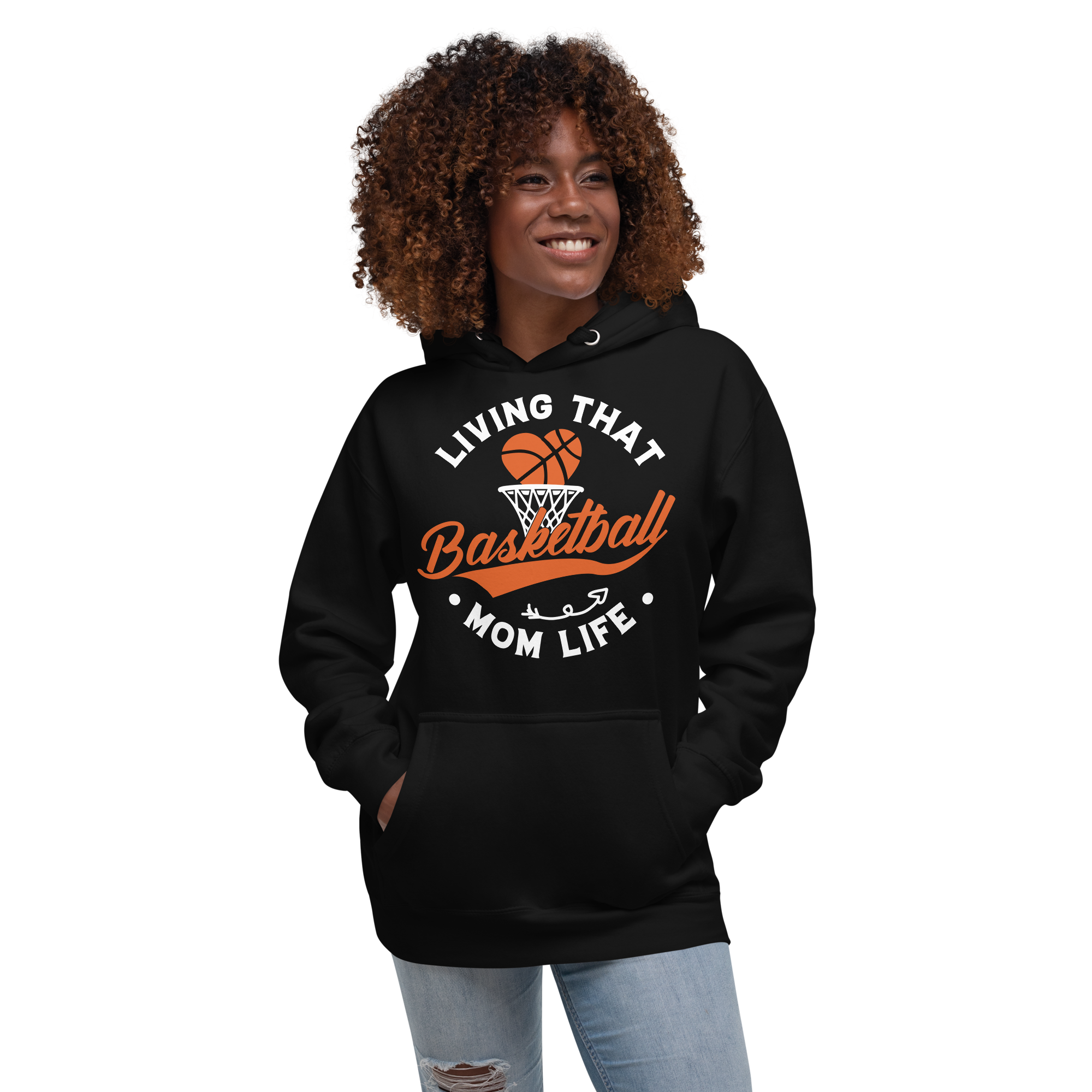 Living That Basketball Mom Life Unisex Hoodie