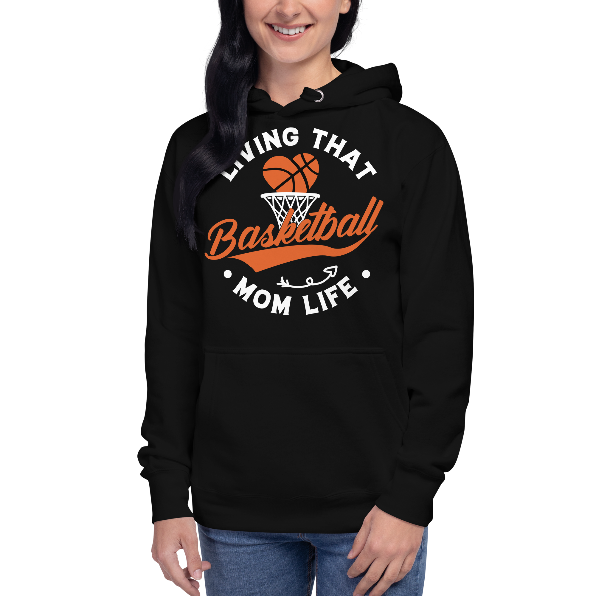 Living That Basketball Mom Life Unisex Hoodie