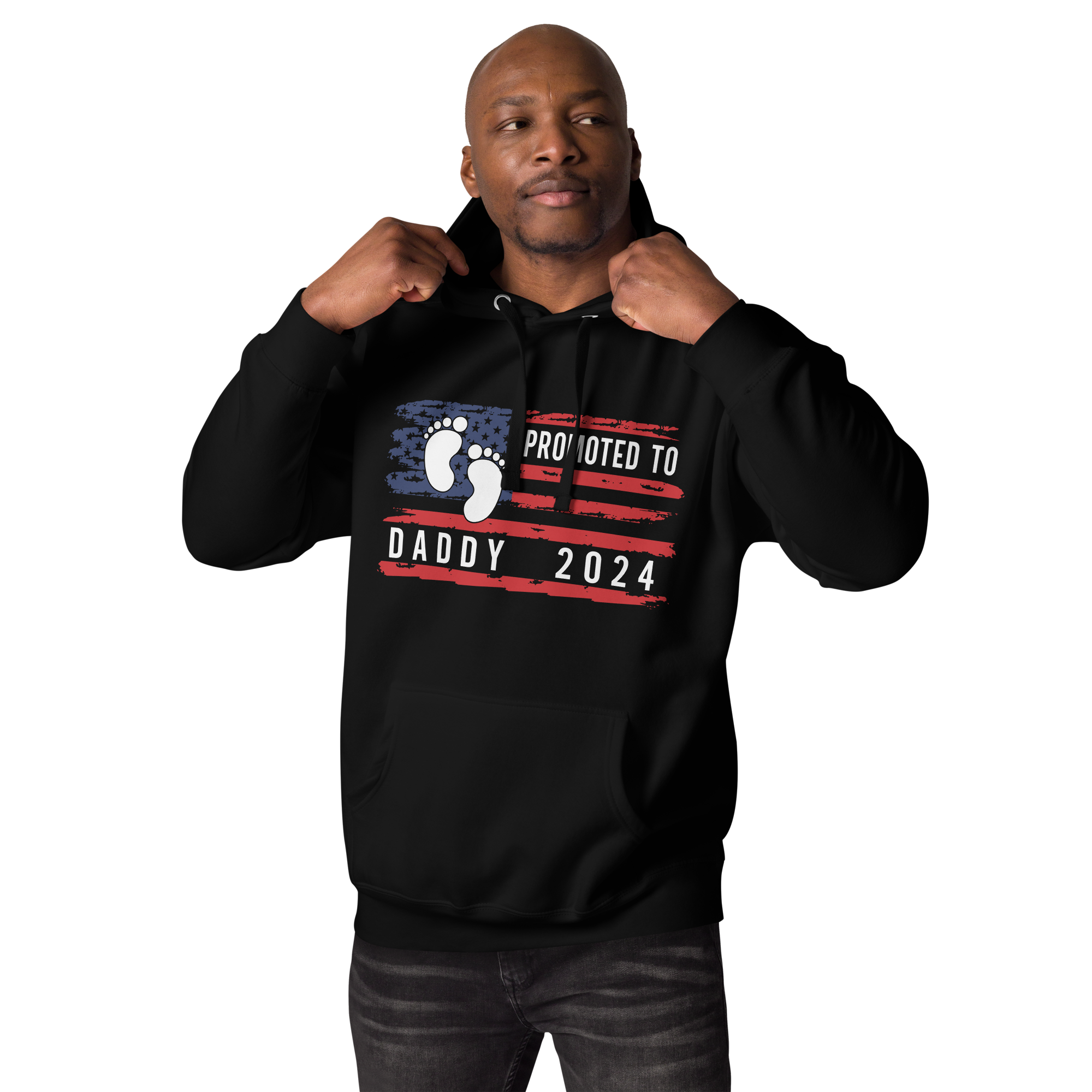 promoted to daddy 2024 Unisex Hoodie