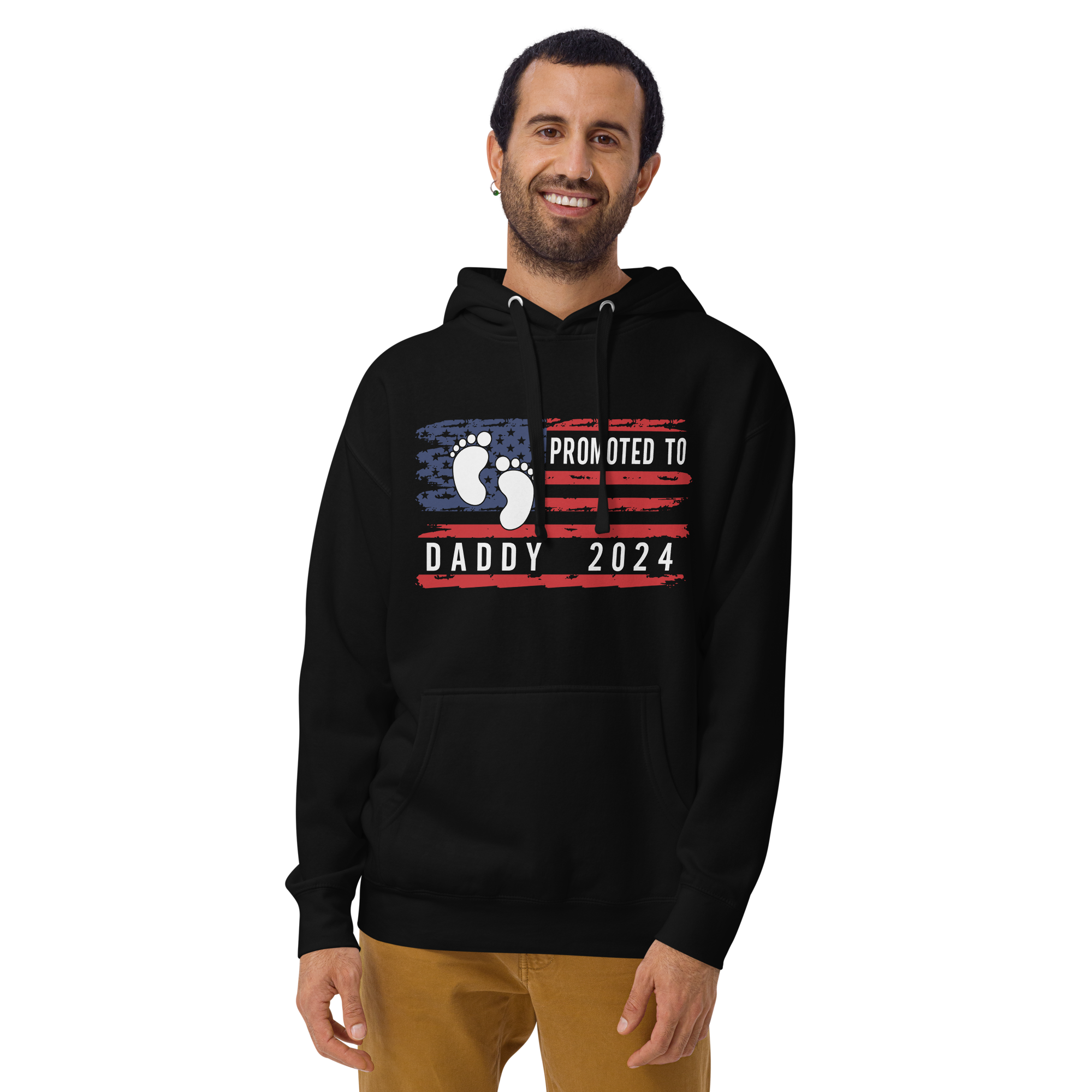 promoted to daddy 2024 Unisex Hoodie