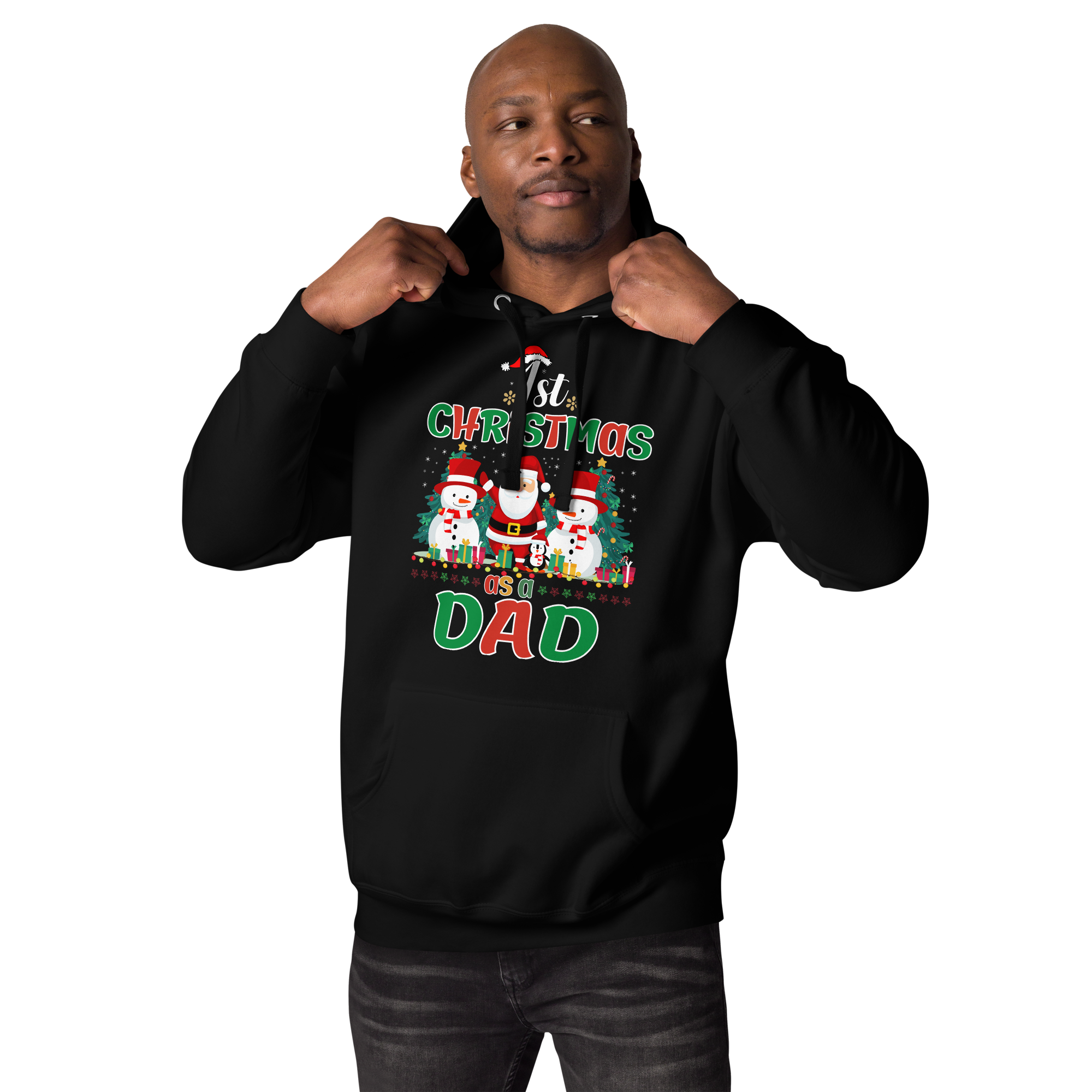 1st Christmas As A Dad Unisex Hoodie