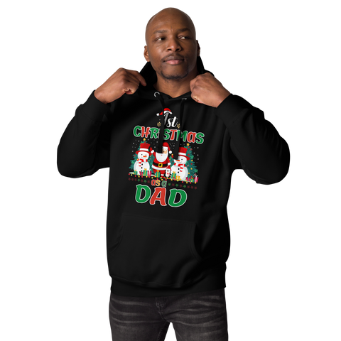 1st Christmas As A Dad Unisex Hoodie