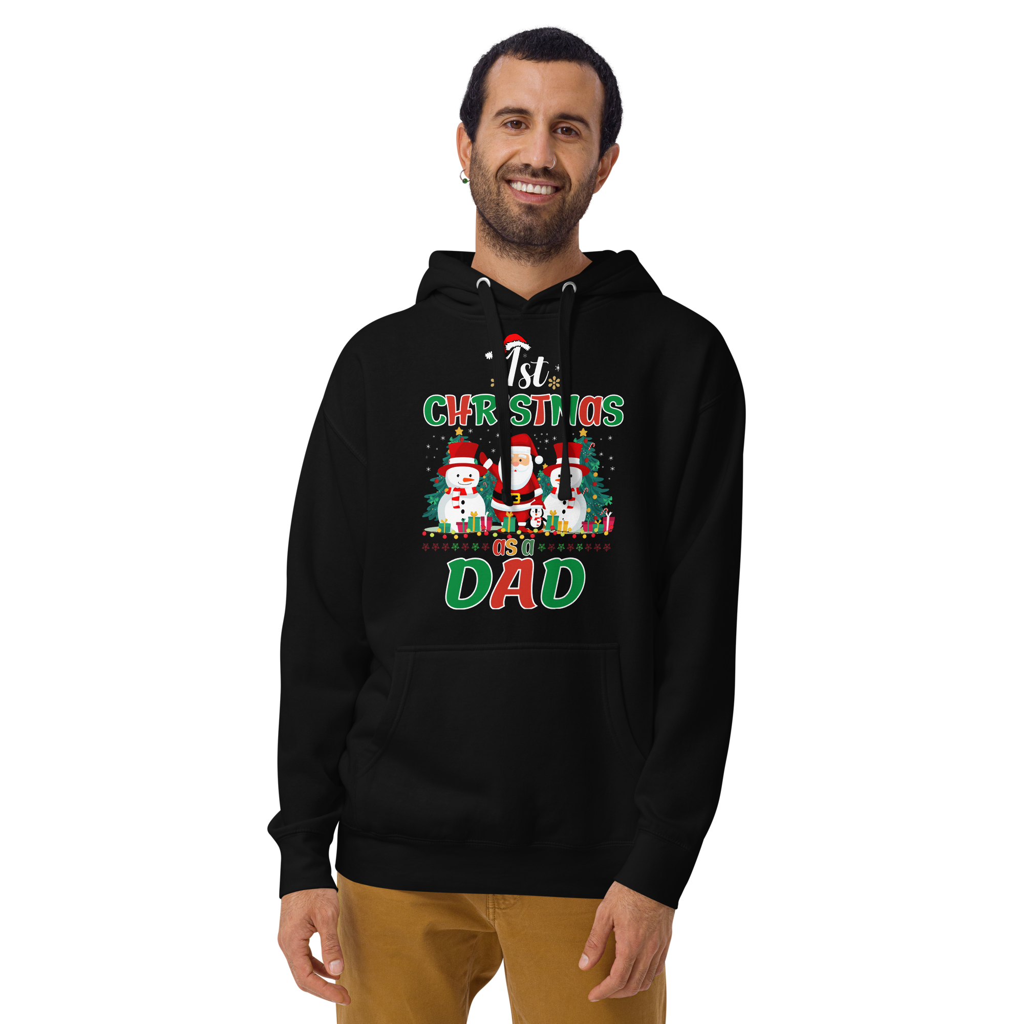 1st Christmas As A Dad Unisex Hoodie