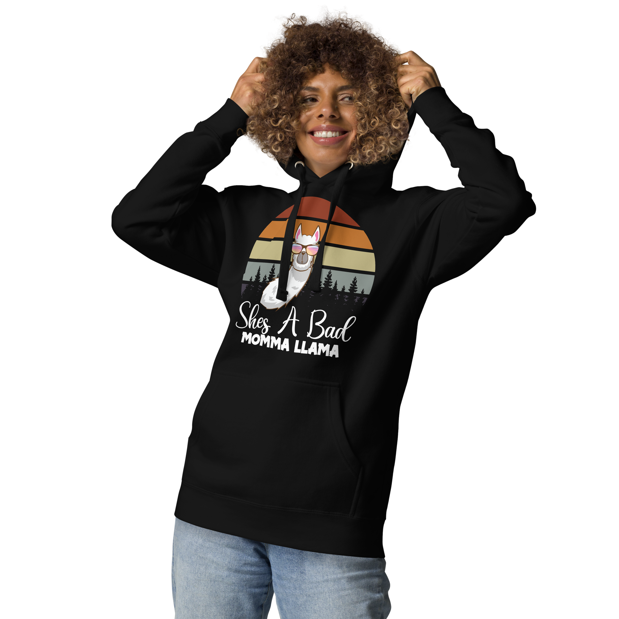 She's A Bad Momma Llama Unisex Hoodie