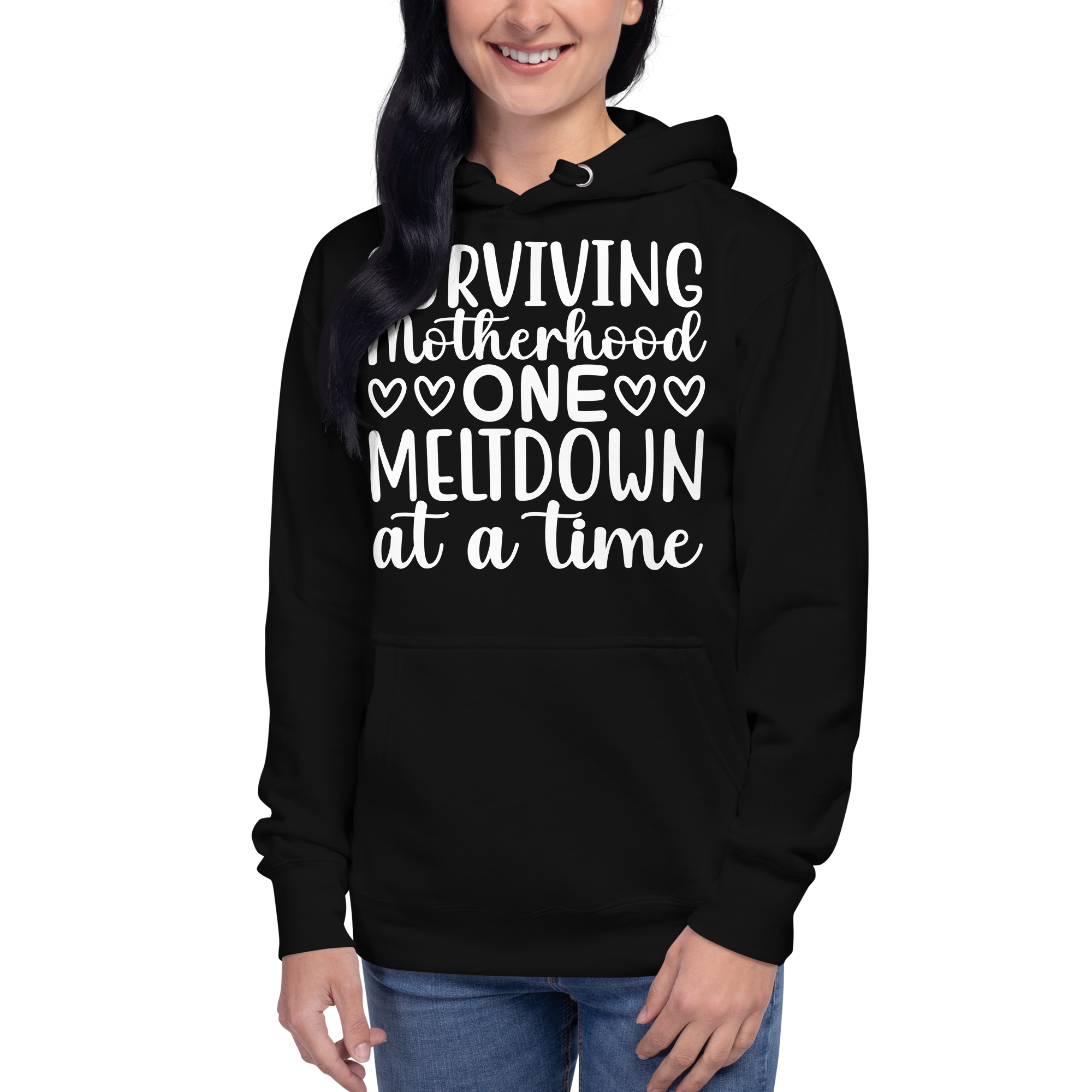 Surviving Motherhood One Meltdown At A Time Unisex Hoodie