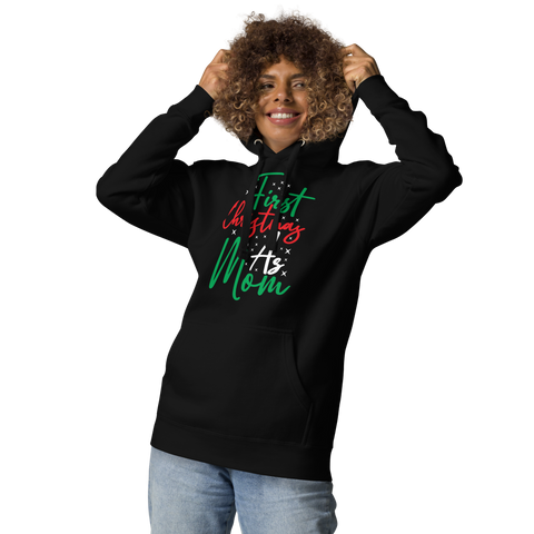 First Christmas As Mom Unisex Hoodie