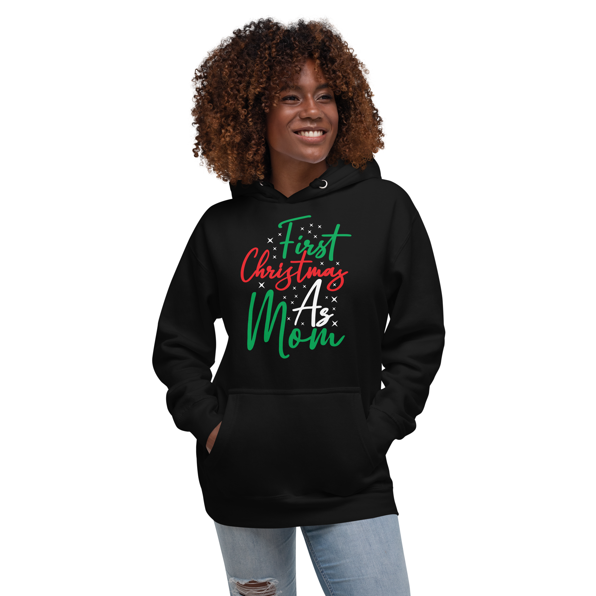 First Christmas As Mom Unisex Hoodie