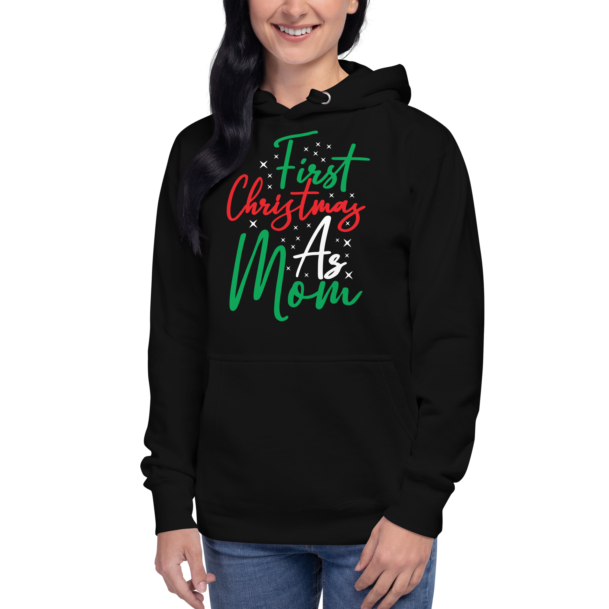 First Christmas As Mom Unisex Hoodie