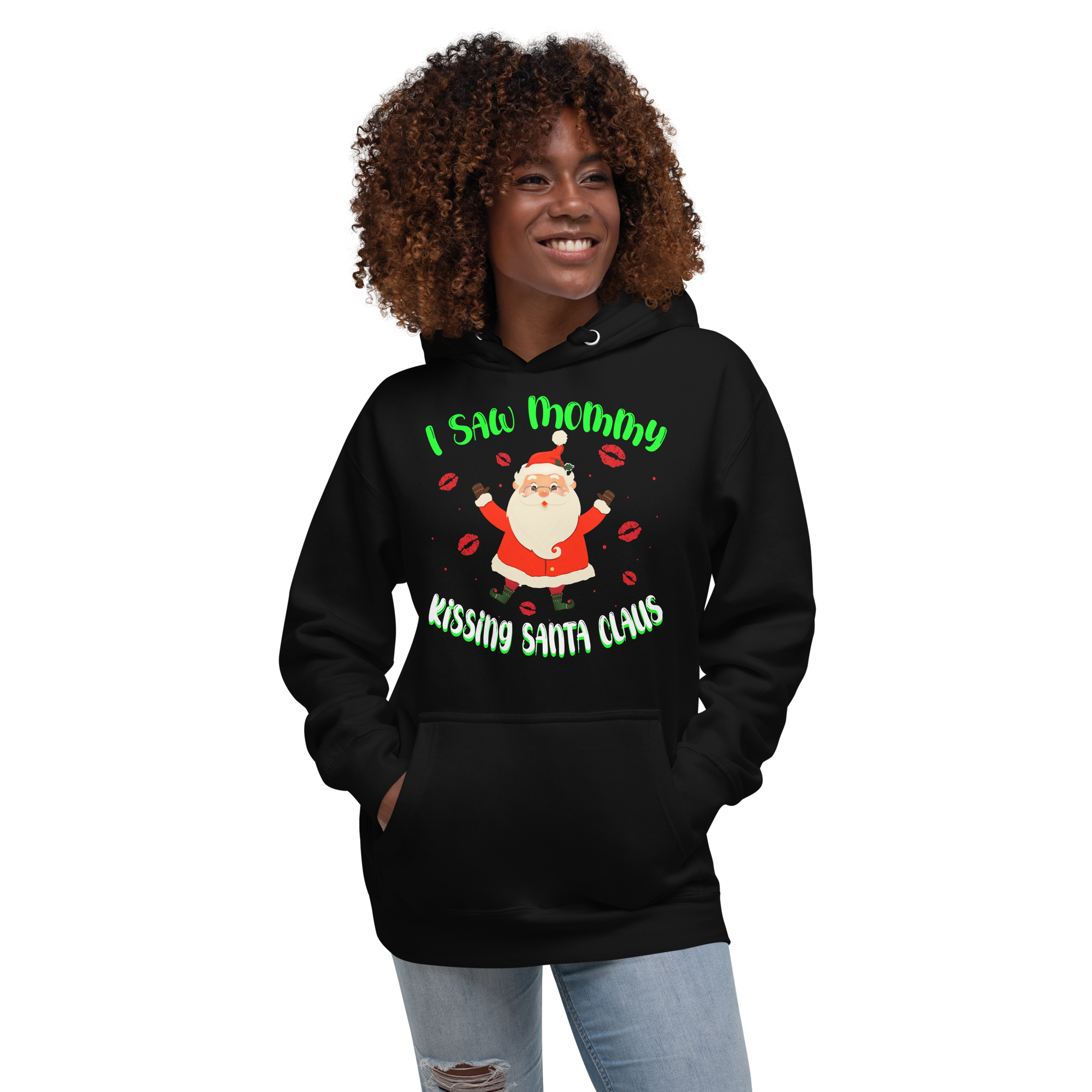 I Saw Mommy Kissing Santa Claus Unisex Hoodie