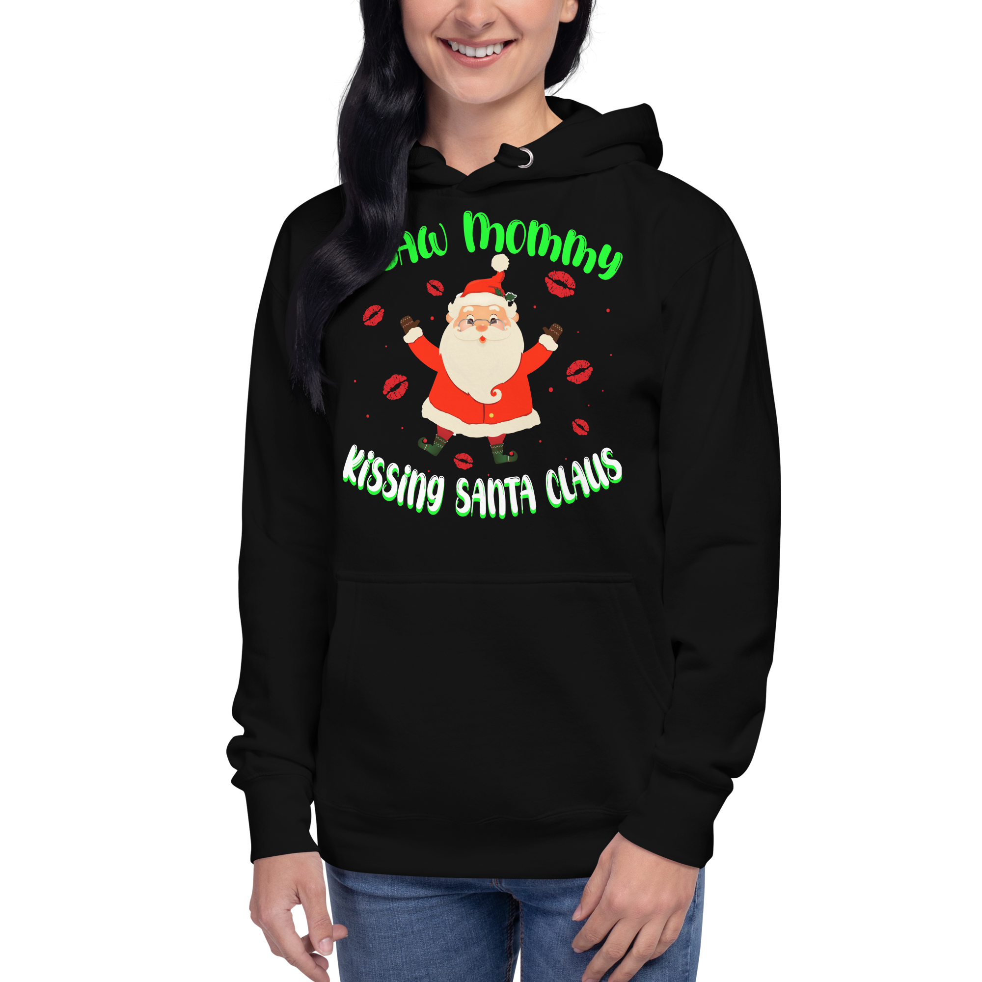 I Saw Mommy Kissing Santa Claus Unisex Hoodie