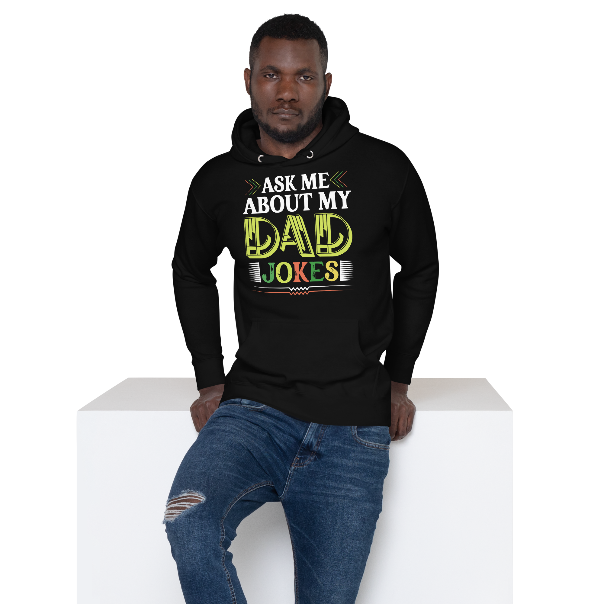 Ask Me About My Dad Jokes Unisex Hoodie