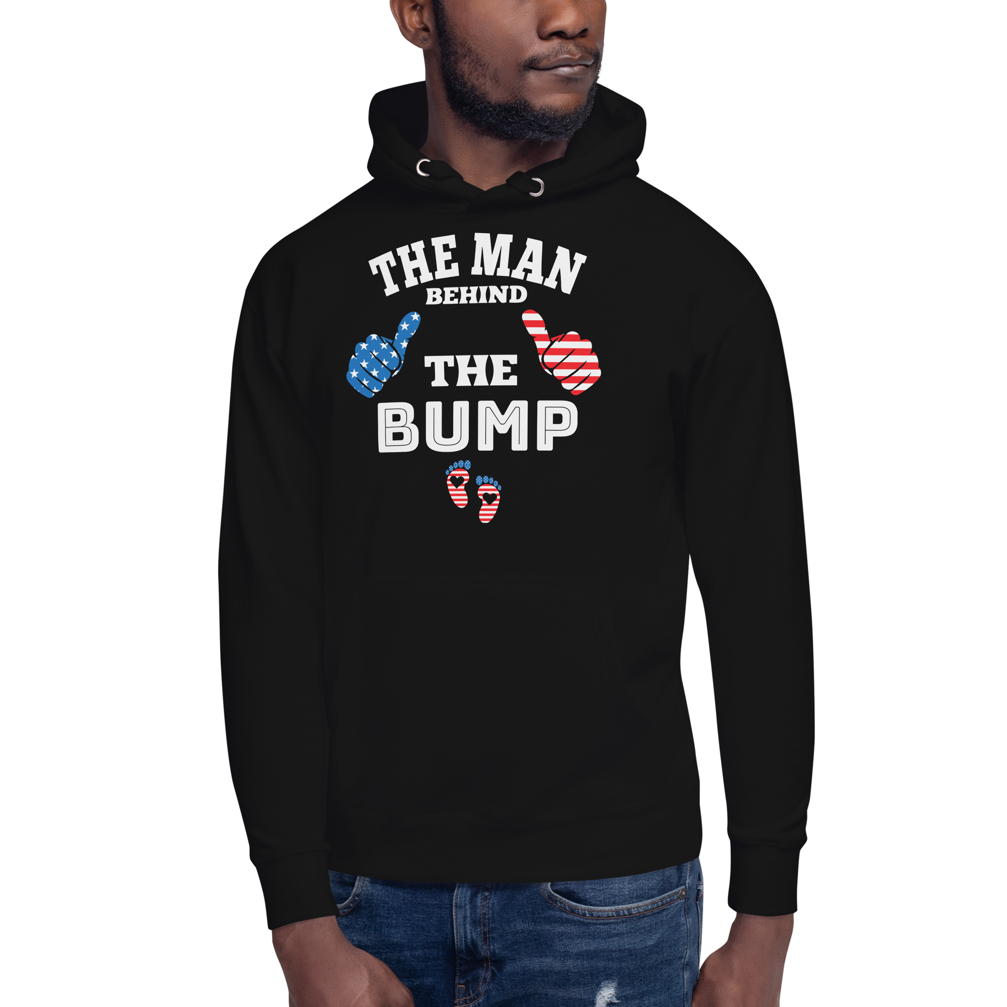 The Man Behind The Bump Unisex Hoodie