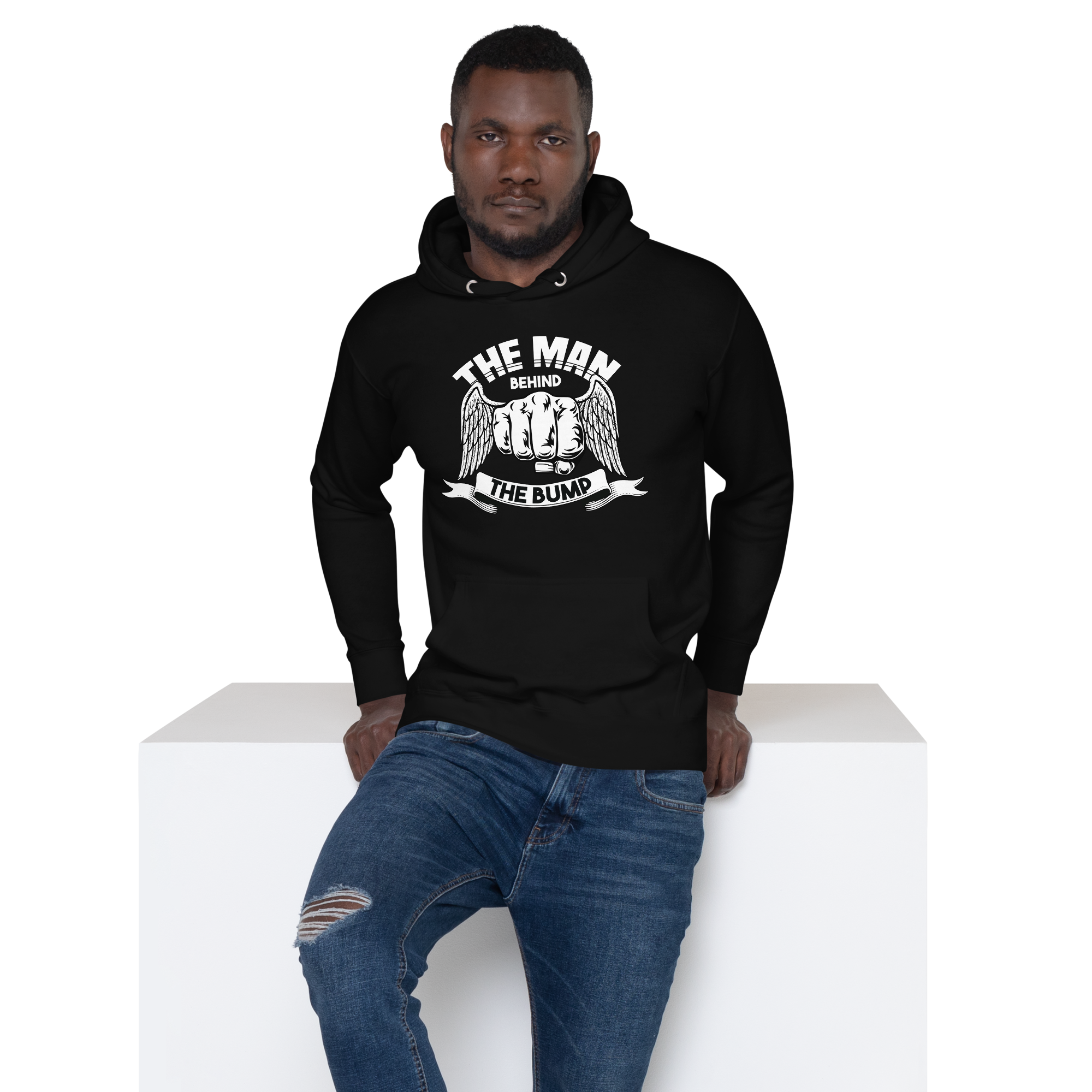 The Man Behind The Bump Unisex Hoodie