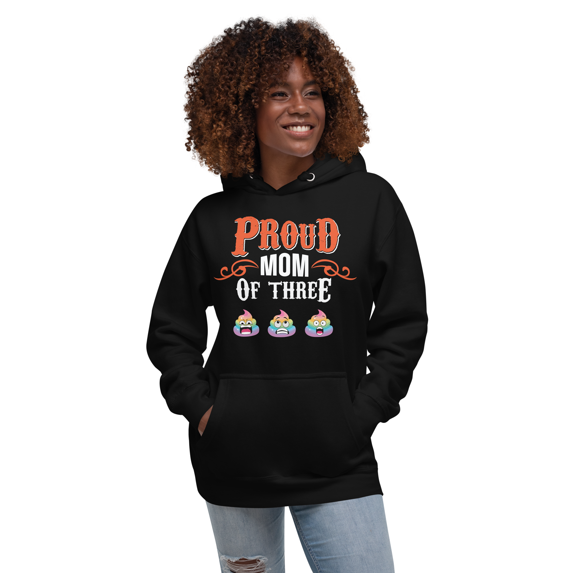 Proud Mom Of Three Unisex Hoodie