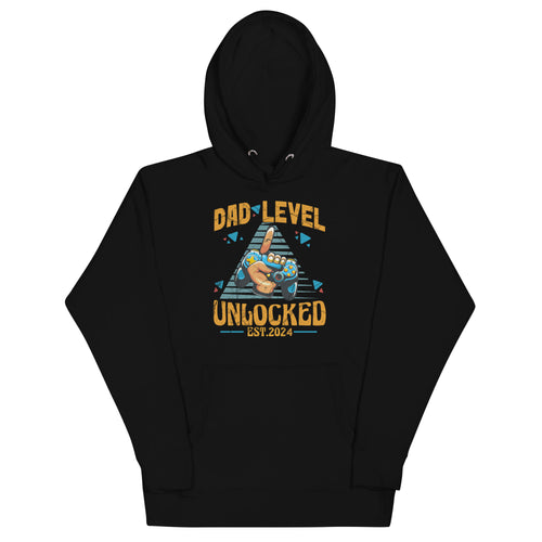 Dad Level Unlocked Est. 2024 Unisex Hoodie