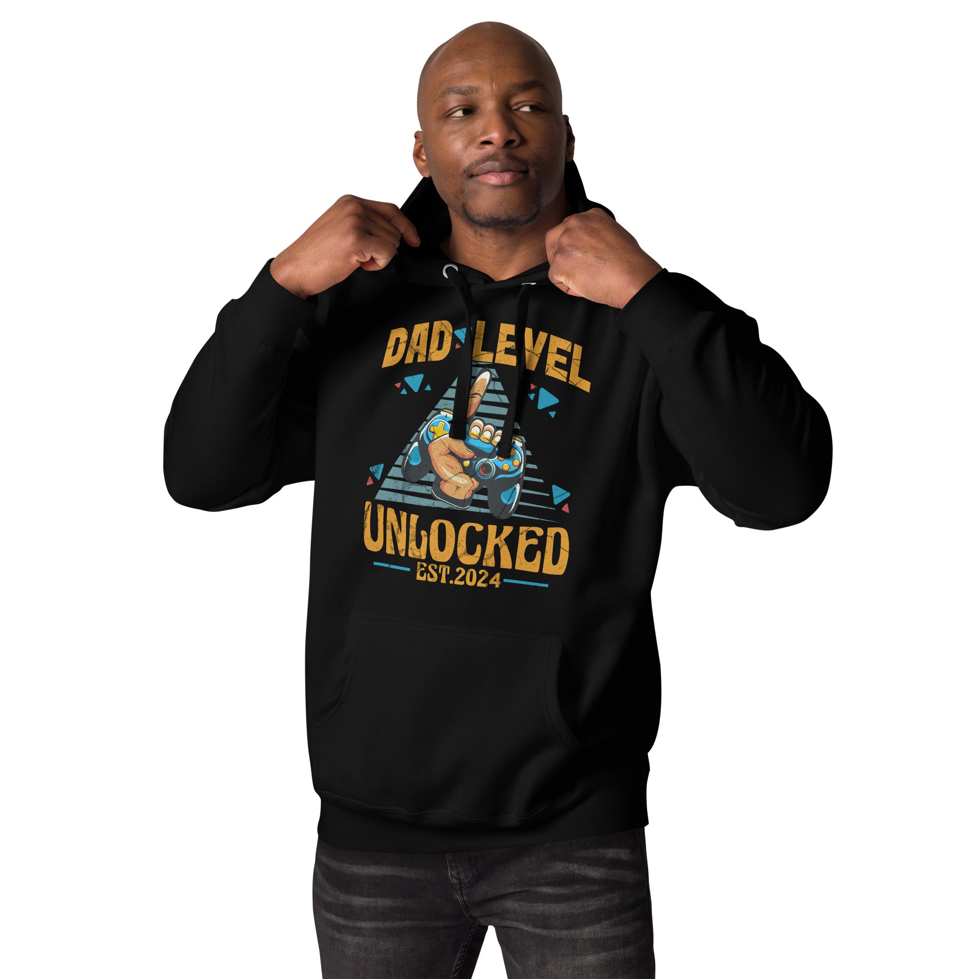 Dad Level Unlocked Est. 2024 Unisex Hoodie