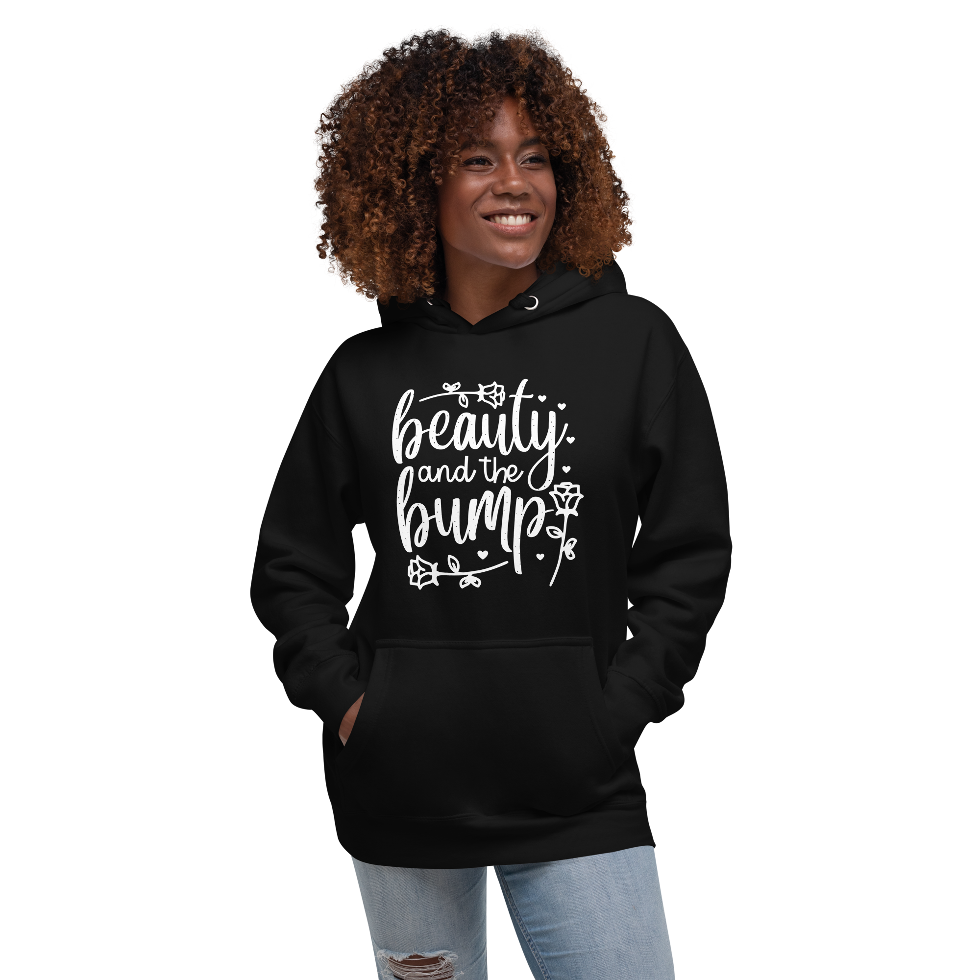 Beauty And The Bump Unisex Hoodie