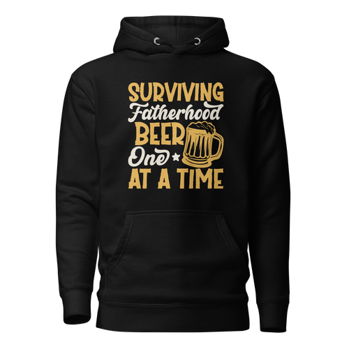 Surviving Fatherhood One Beer At A time Unisex Hoodie