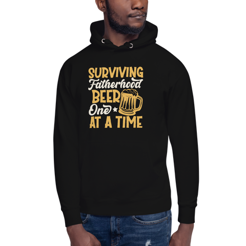 Surviving Fatherhood One Beer At A time Unisex Hoodie