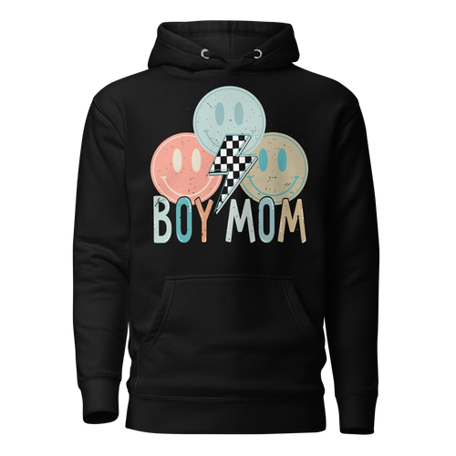 Boy Mom Smile Checker Unisex Hoodie