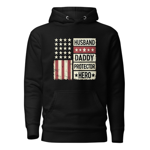 Husband Daddy Protector Hero Unisex Hoodie