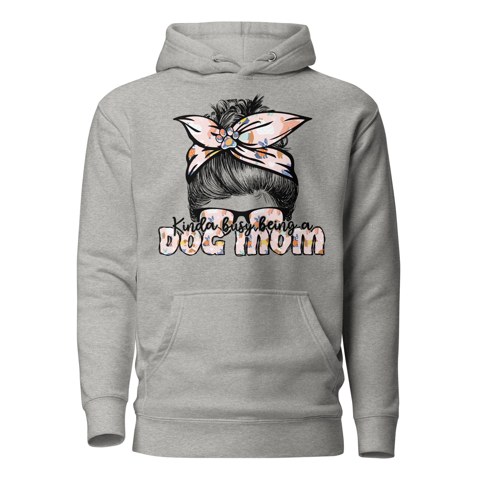 Kinda Busy Being A Dog Mom Unisex Hoodie