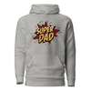 Super Dad Glitter Leopard Star Unisex Hoodie