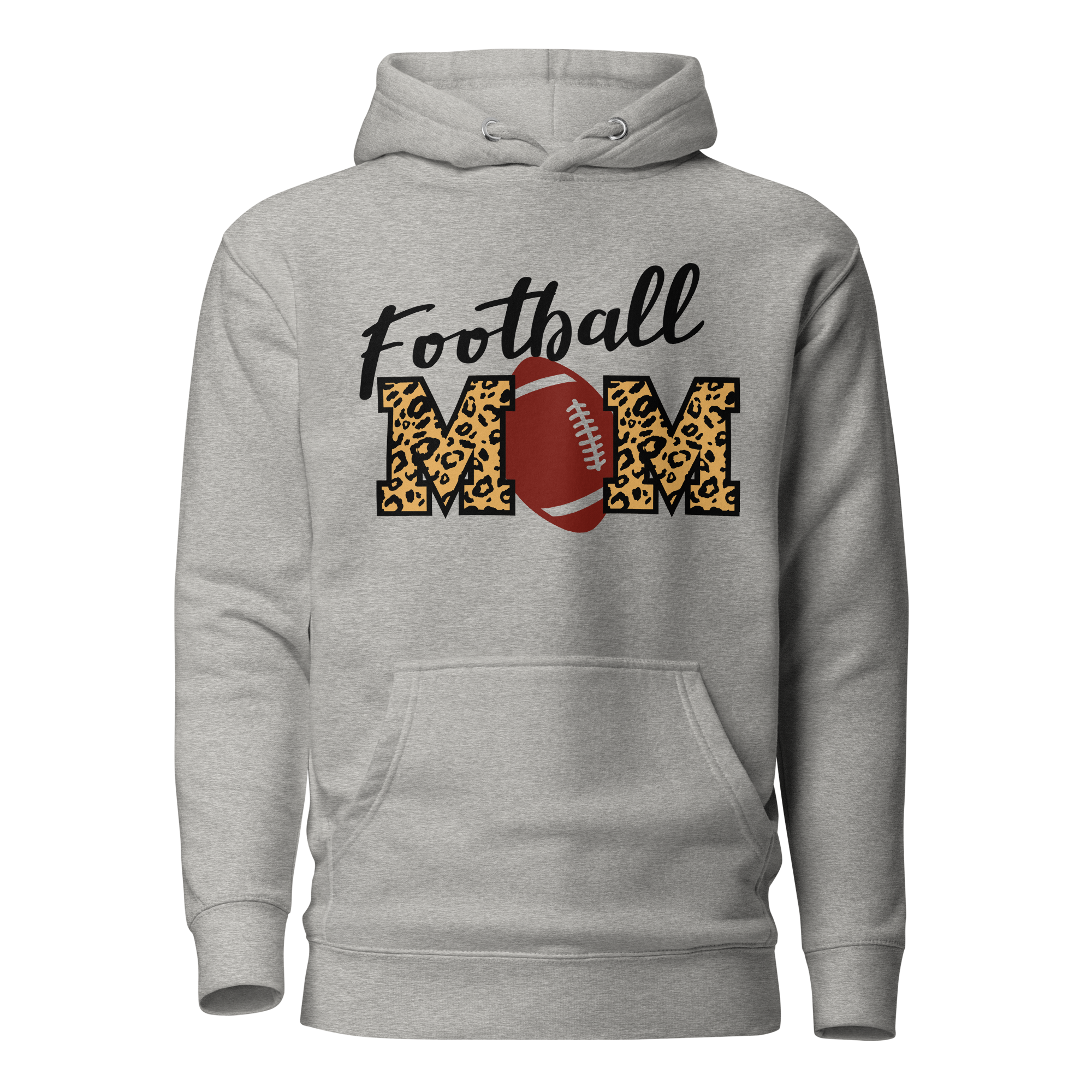 Football Mom Leopard Print Unisex Hoodie