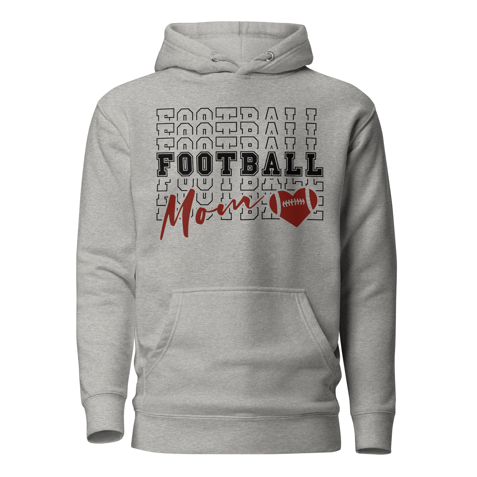 Football Mom Heart Unisex Hoodie