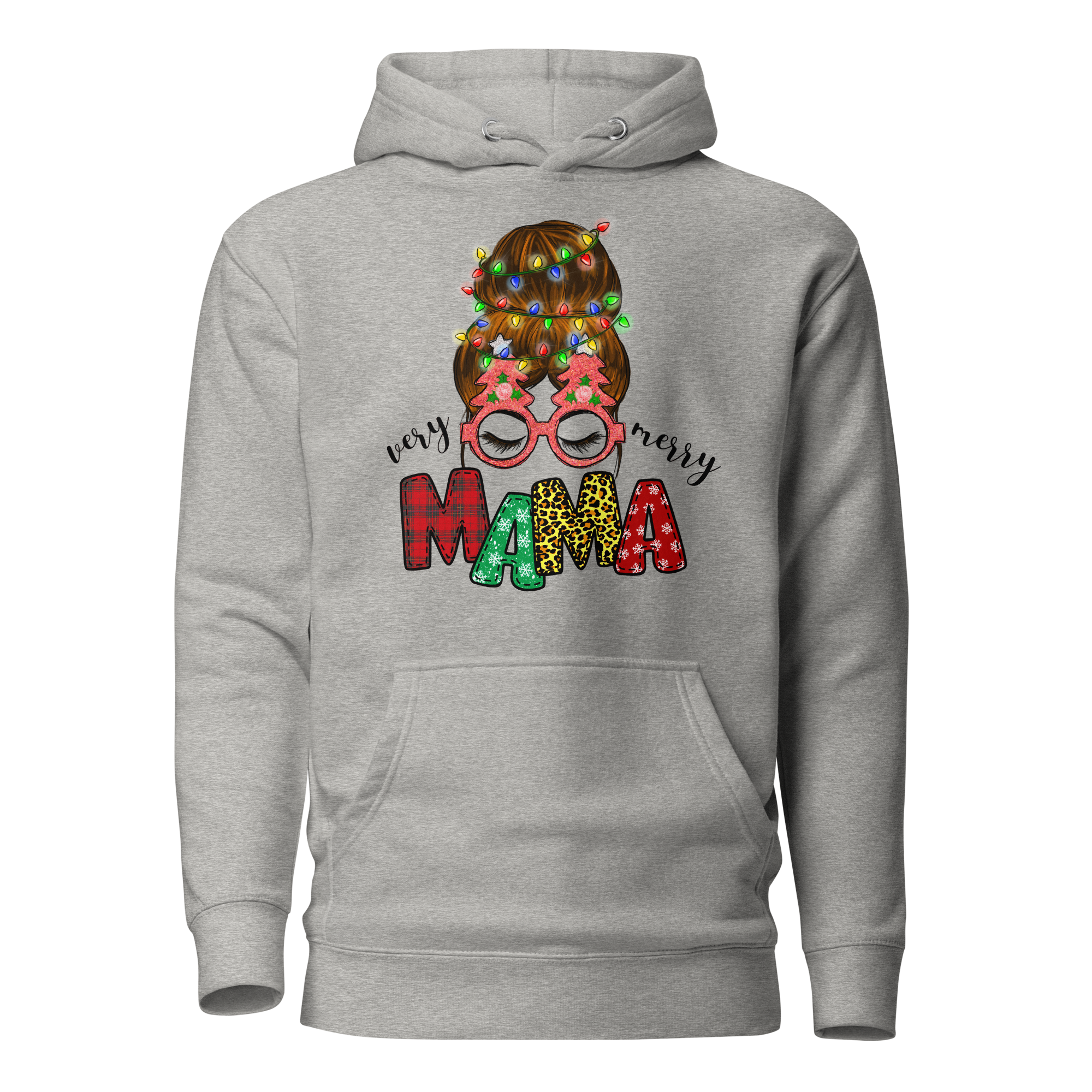 Very Merry Mama Christmas Mom Unisex Hoodie