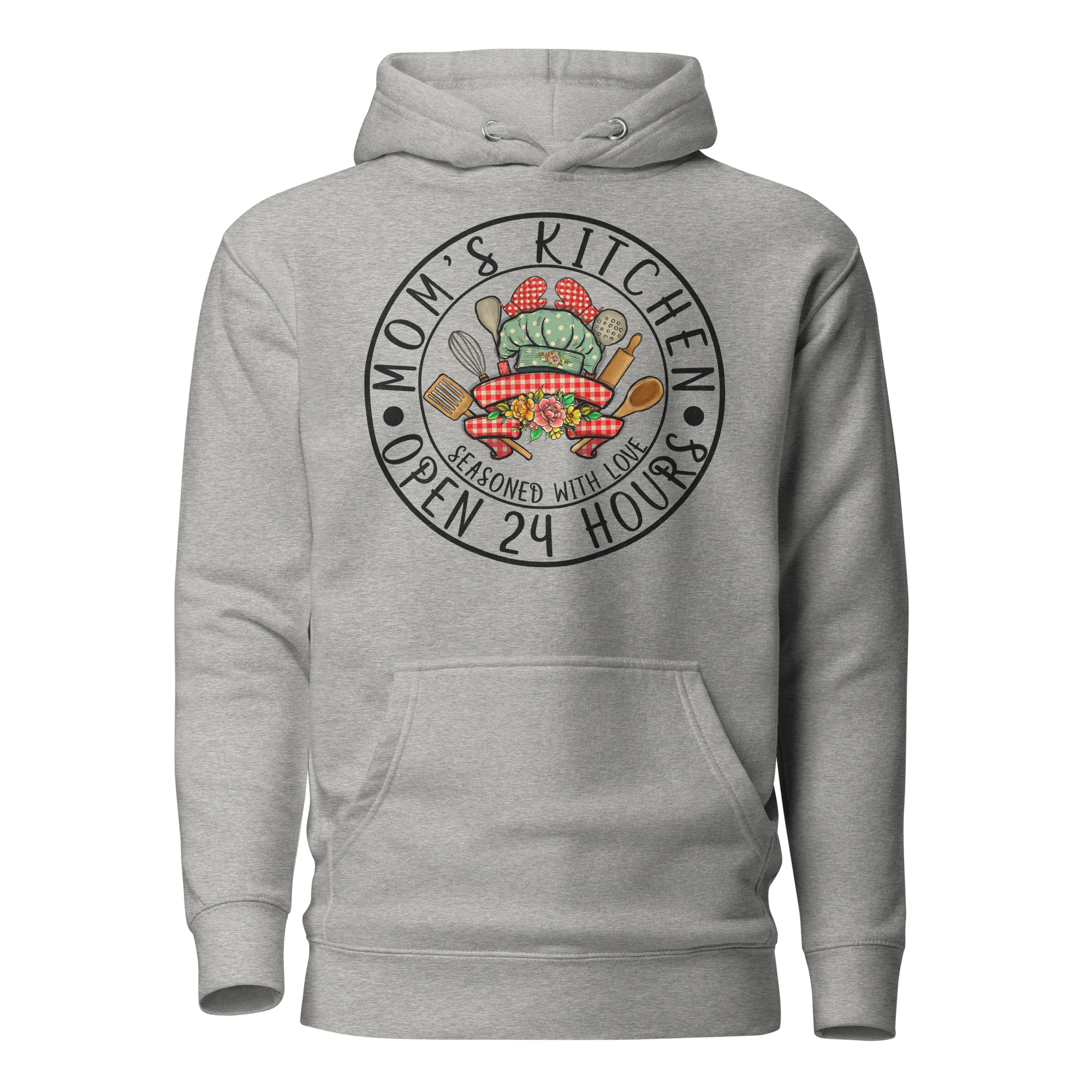 Mom's Kitchen Seasoned With Love Open 24 Hours Unisex Hoodie