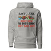 I Cant Talk Right Now Im Busy Doing Hot Dad Shit Unisex Hoodie