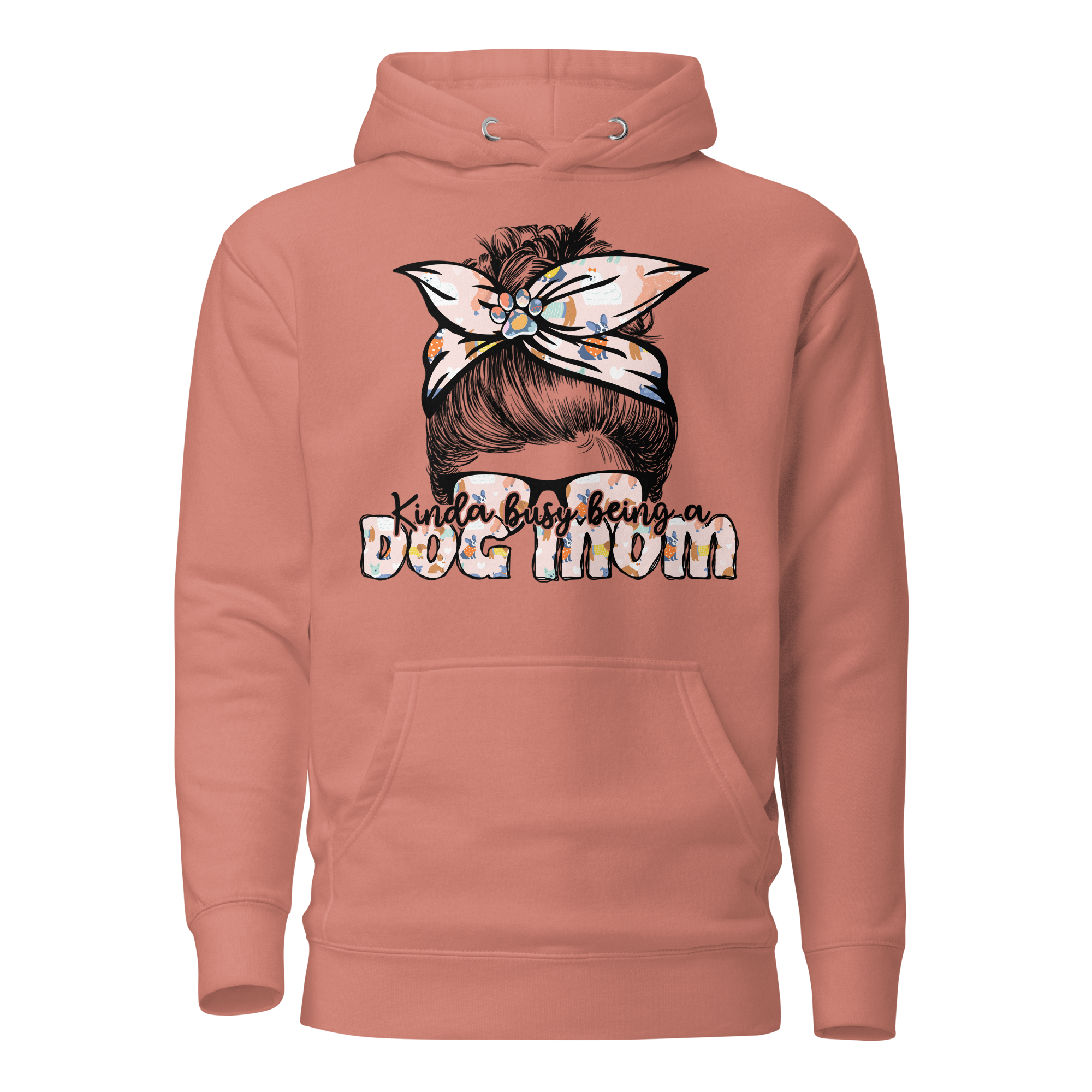 Kinda Busy Being A Dog Mom Unisex Hoodie