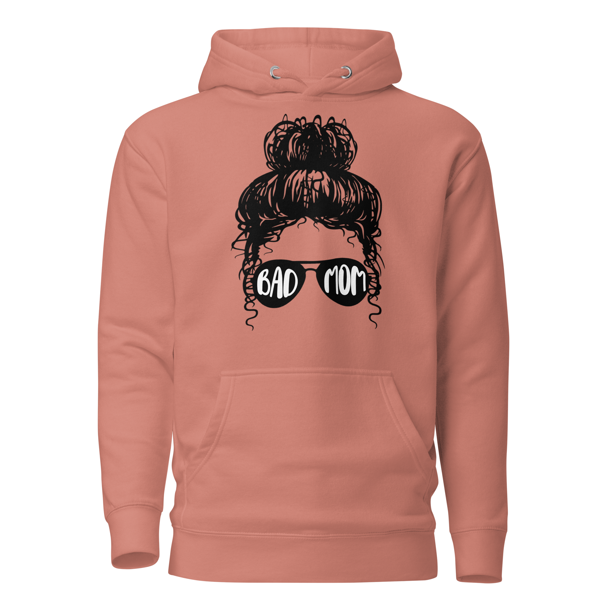 Bad Mom Messy Bun Unisex Hoodie