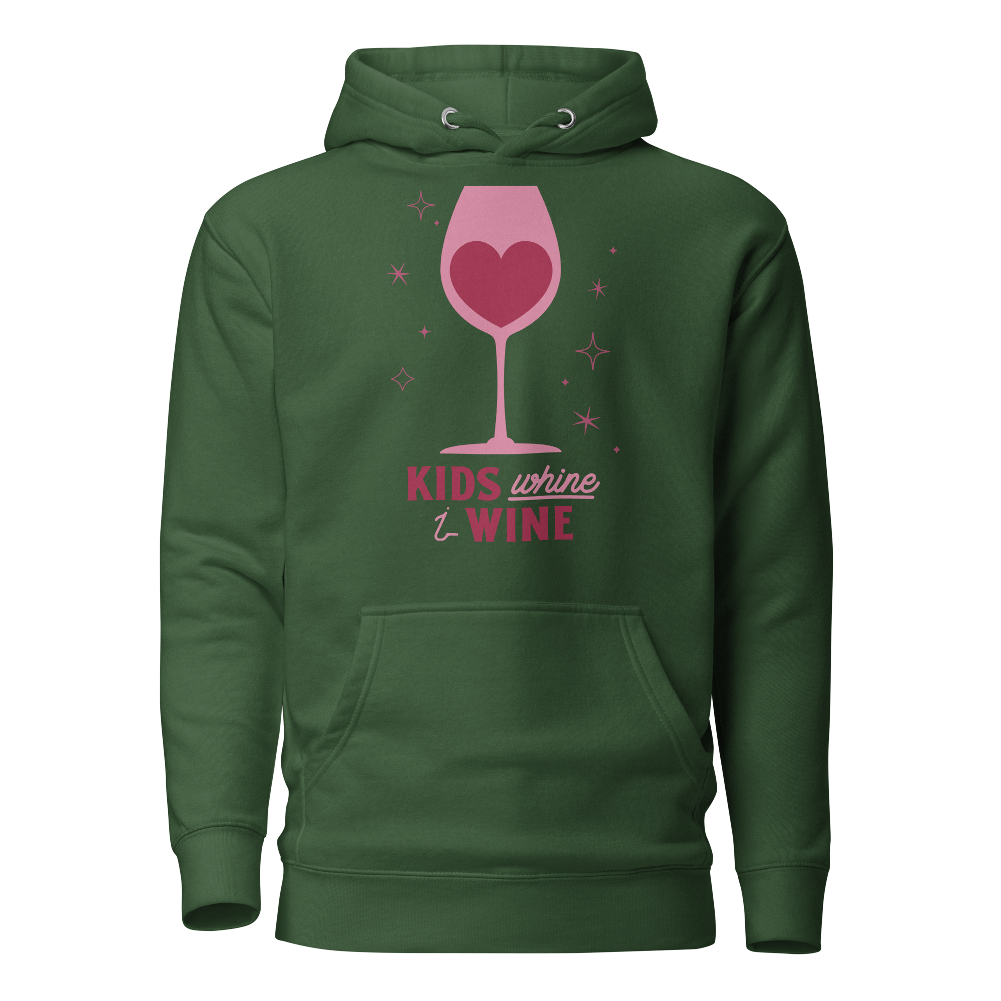 Kids Whine I Wine Unisex Hoodie