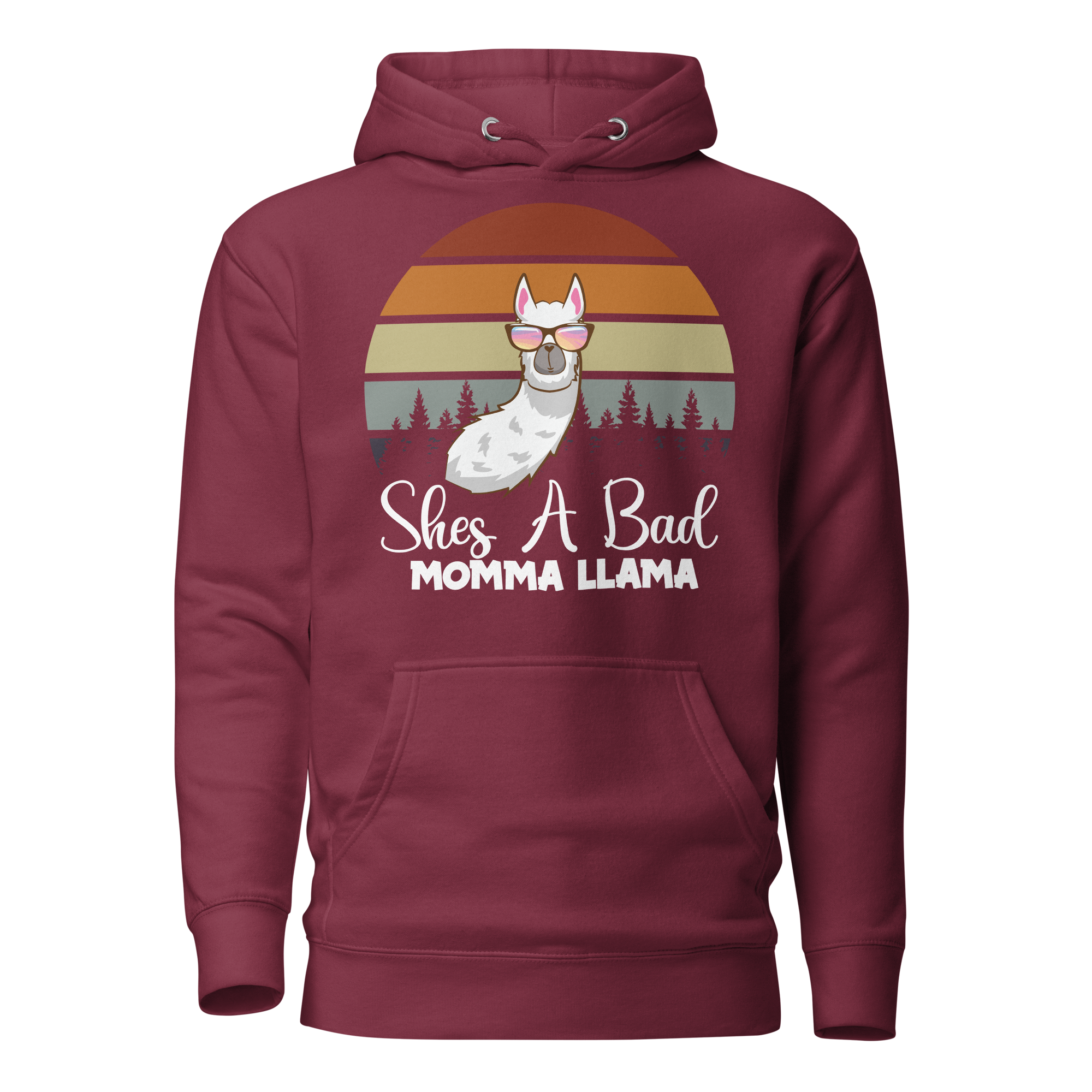 She's A Bad Momma Llama Unisex Hoodie